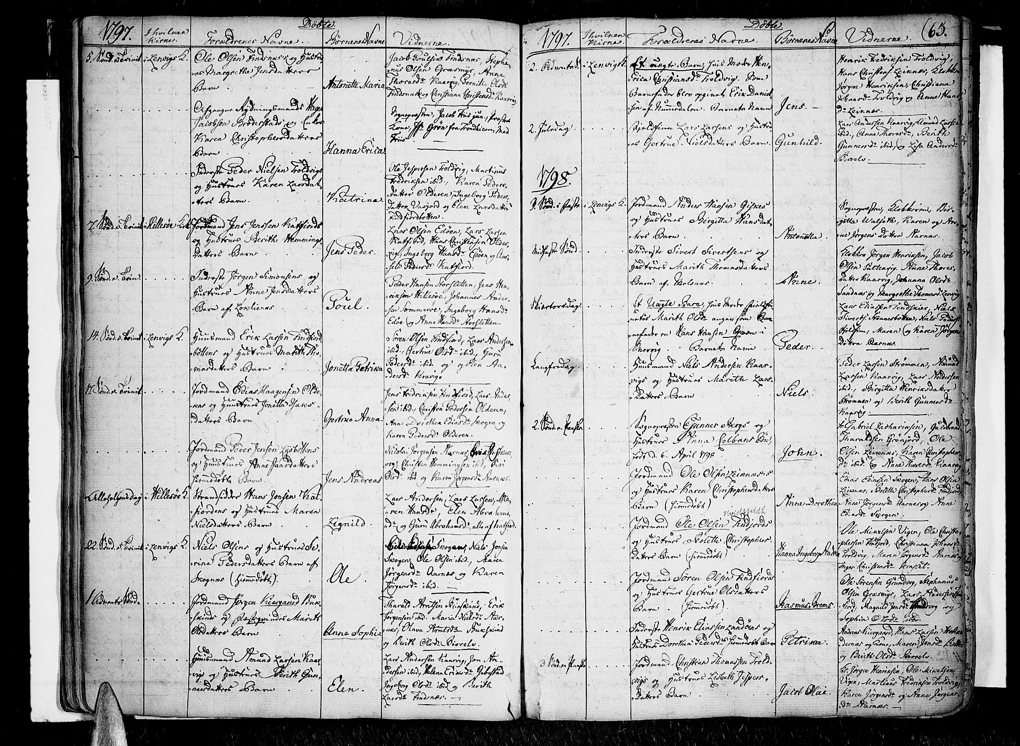 Lenvik sokneprestembete, SATØ/S-1310/H/Ha/Haa/L0002kirke: Parish register (official) no. 2, 1784-1820, p. 65