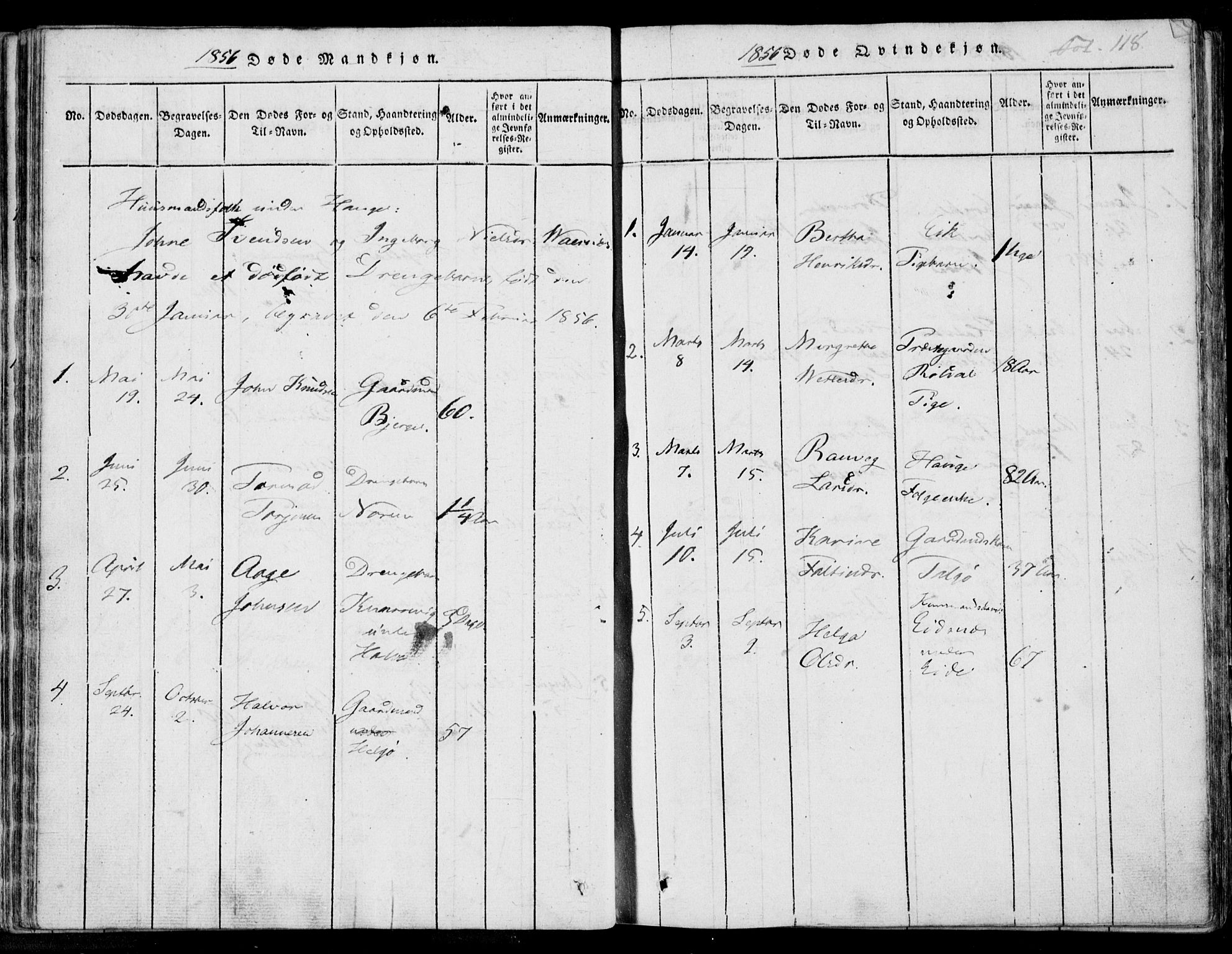 Nedstrand sokneprestkontor, AV/SAST-A-101841/01/IV: Parish register (official) no. A 7, 1816-1870, p. 118