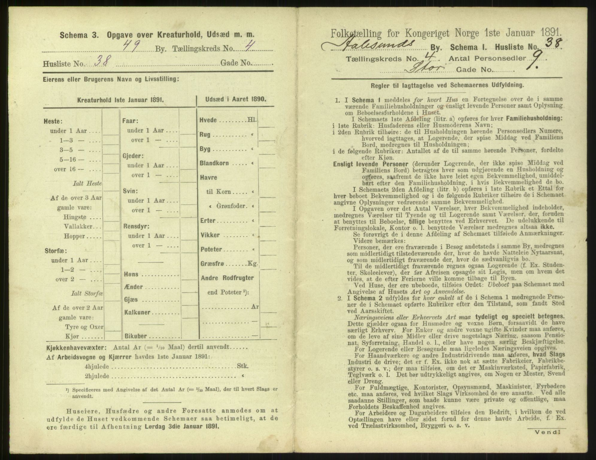 RA, 1891 census for 1501 Ålesund, 1891, p. 370