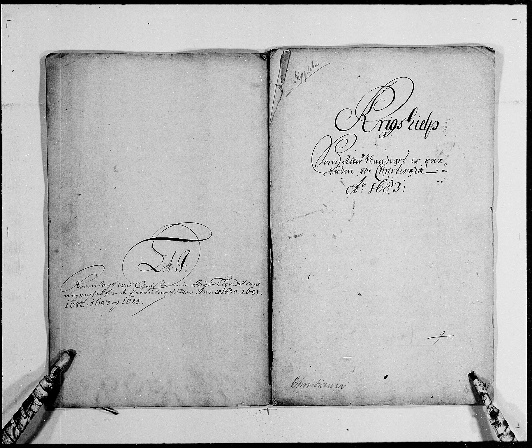 Rentekammeret inntil 1814, Reviderte regnskaper, Byregnskaper, RA/EA-4066/R/Re/L0059: [E4] Kontribusjonsregnskap (med Bragernes og Strømsø), 1680-1684, p. 175