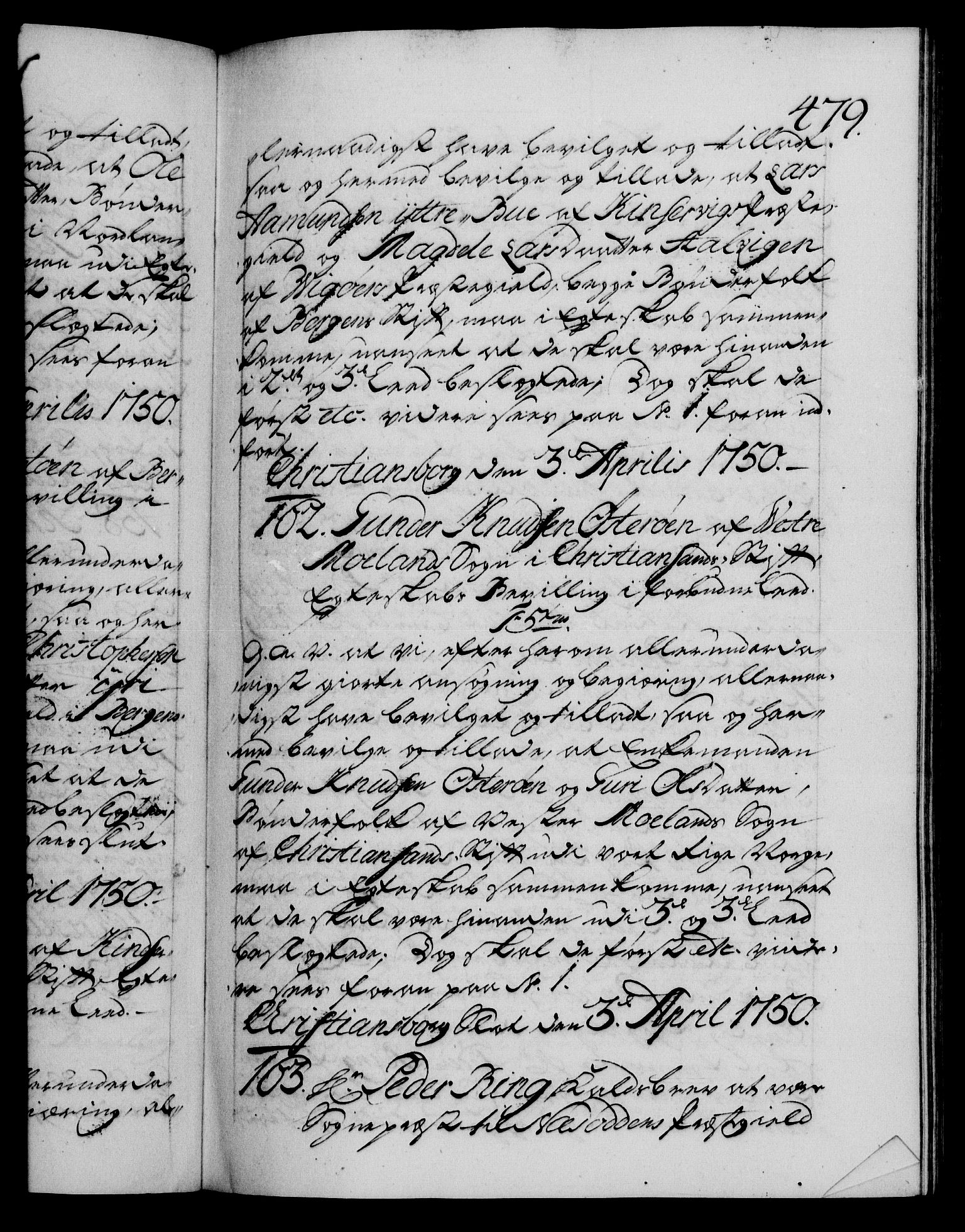 Danske Kanselli 1572-1799, RA/EA-3023/F/Fc/Fca/Fcaa/L0036: Norske registre, 1749-1750, p. 479a