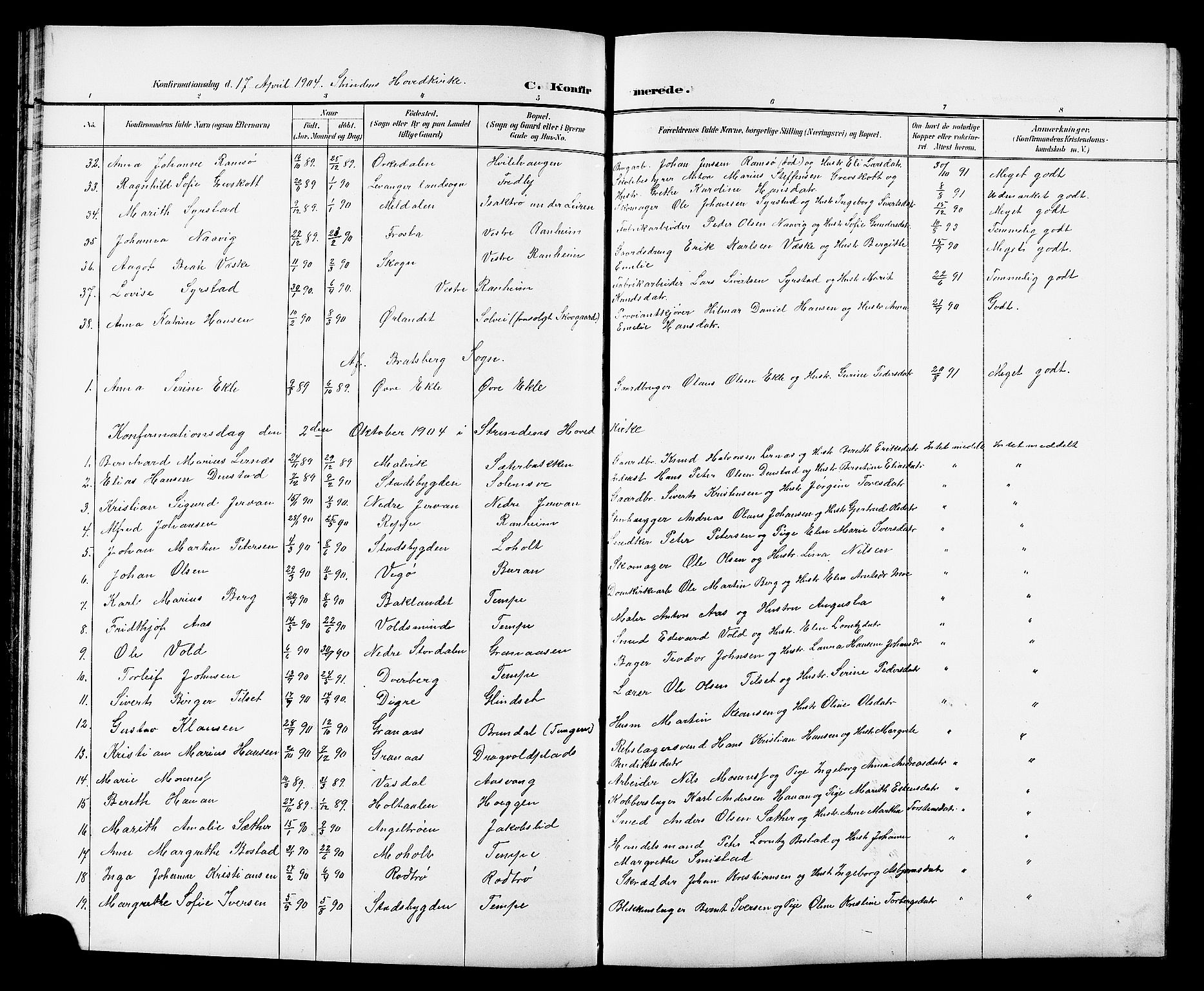 Ministerialprotokoller, klokkerbøker og fødselsregistre - Sør-Trøndelag, AV/SAT-A-1456/606/L0313: Parish register (copy) no. 606C09, 1895-1910