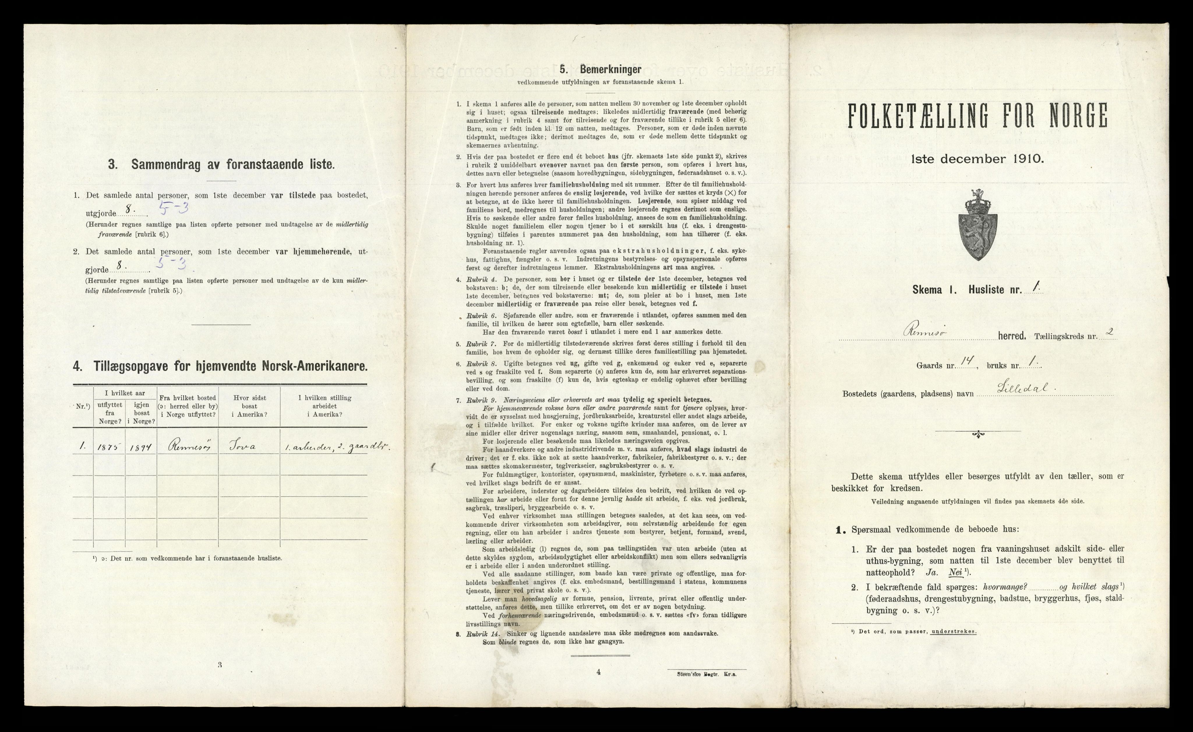 RA, 1910 census for Rennesøy, 1910, p. 115