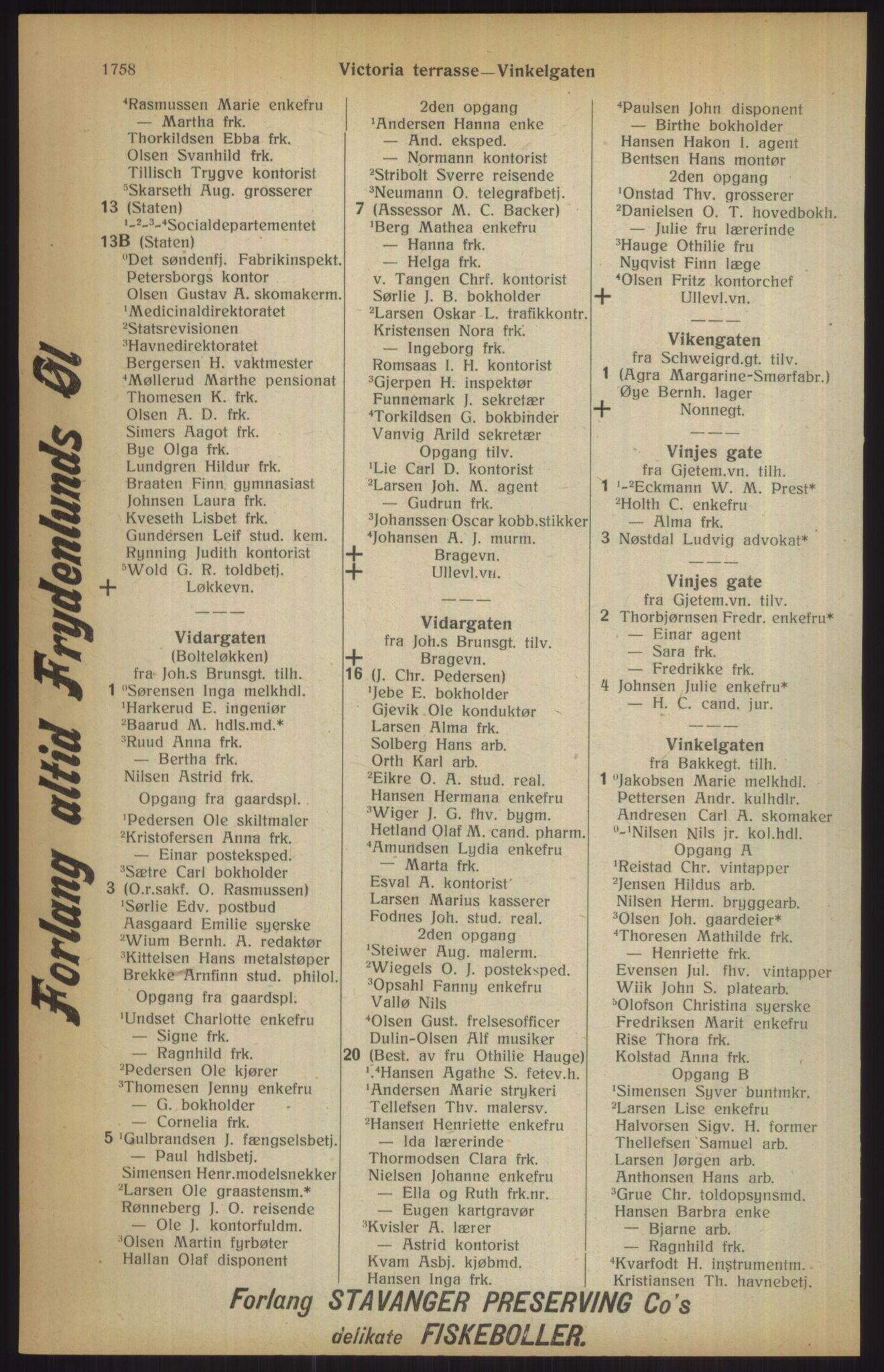 Kristiania/Oslo adressebok, PUBL/-, 1915, p. 1758