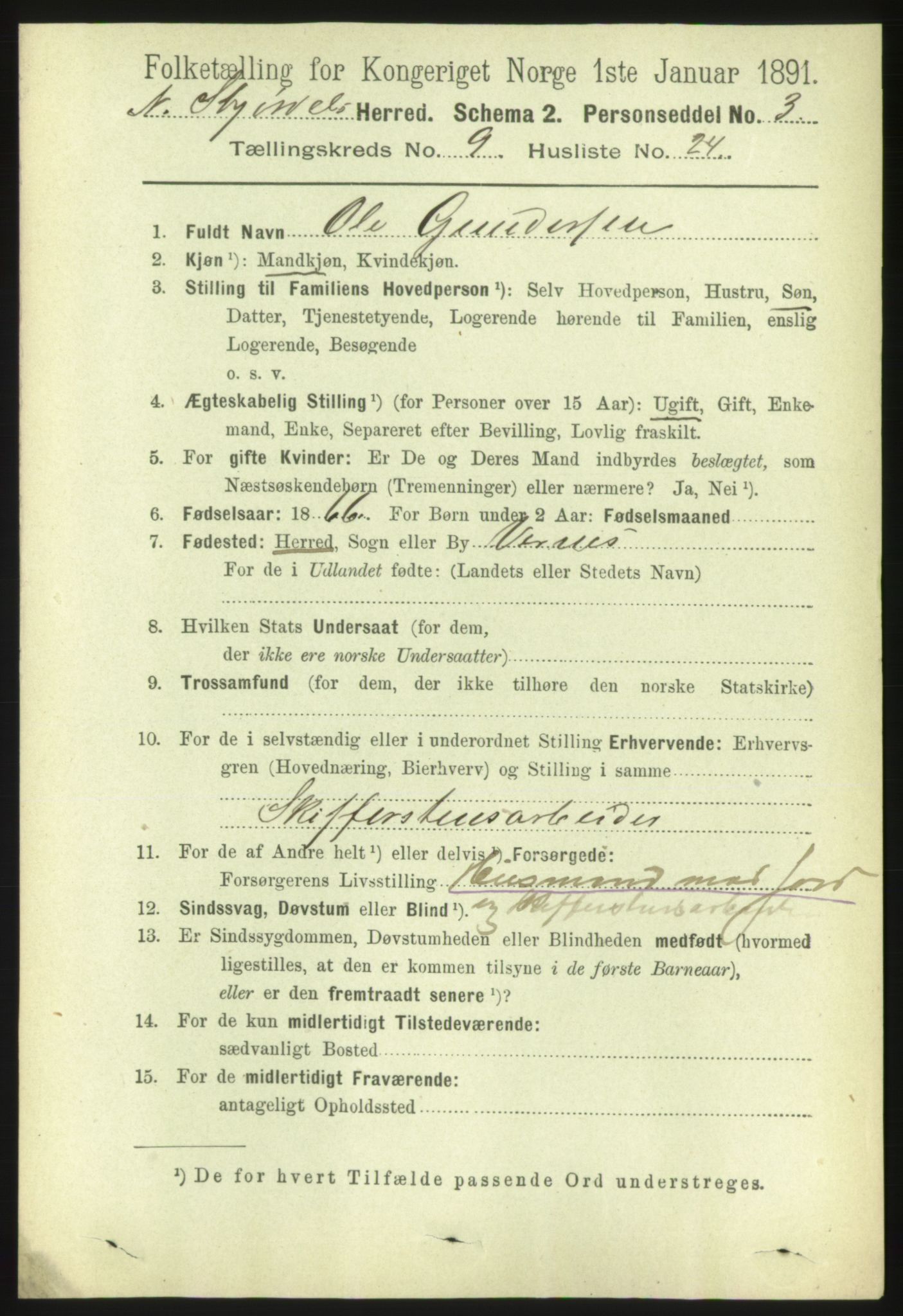 RA, 1891 census for 1714 Nedre Stjørdal, 1891, p. 4967