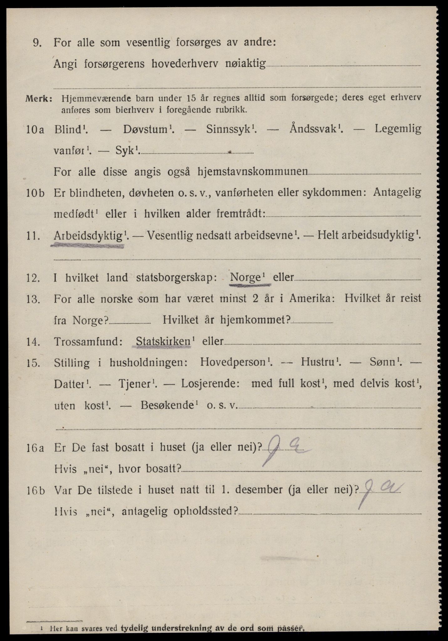 SAT, 1920 census for Vanylven, 1920, p. 3048