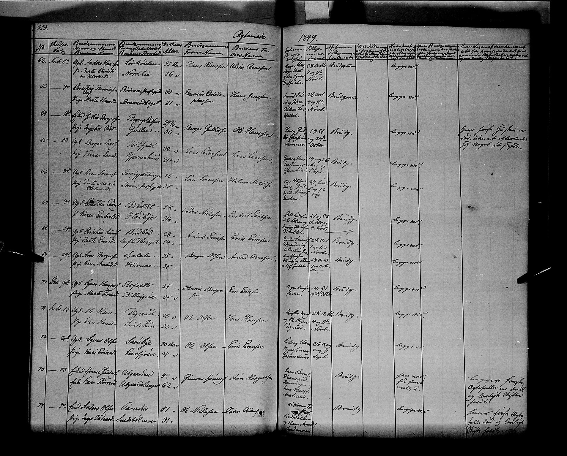 Vinger prestekontor, AV/SAH-PREST-024/H/Ha/Haa/L0009: Parish register (official) no. 9, 1847-1855, p. 323