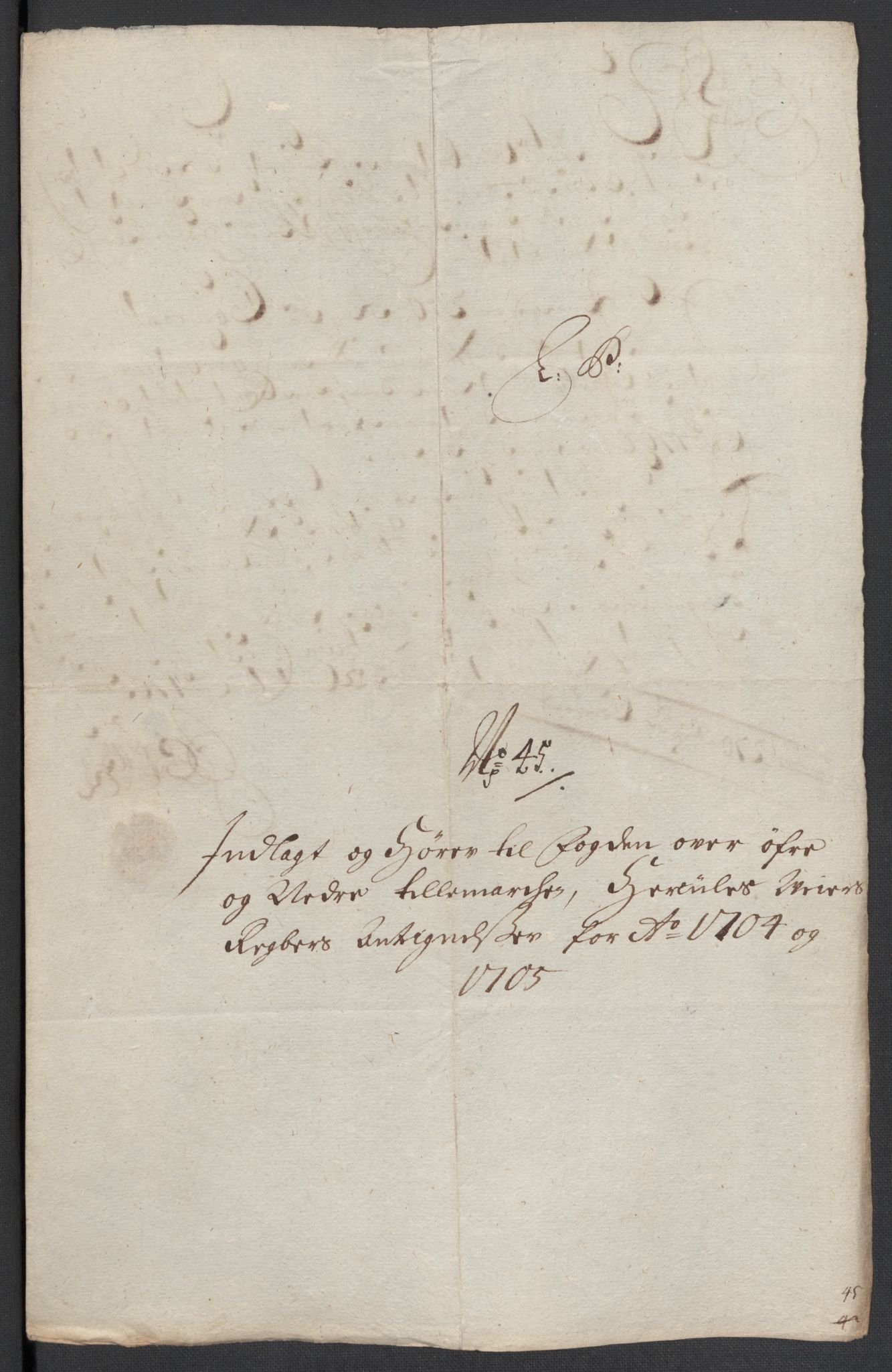 Rentekammeret inntil 1814, Reviderte regnskaper, Fogderegnskap, AV/RA-EA-4092/R36/L2115: Fogderegnskap Øvre og Nedre Telemark og Bamble, 1705, p. 140