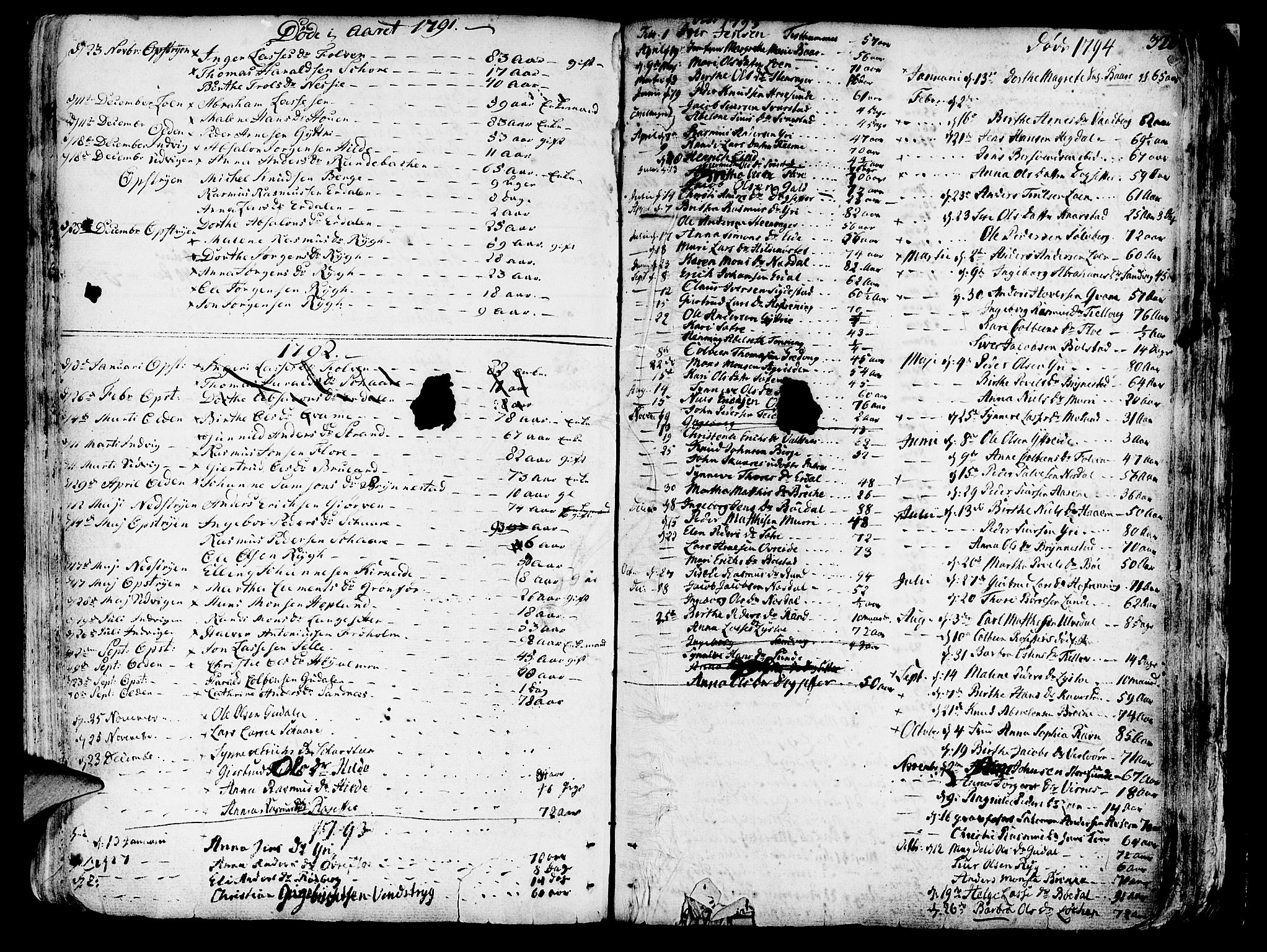 Innvik sokneprestembete, SAB/A-80501: Parish register (official) no. A 1, 1750-1816, p. 320