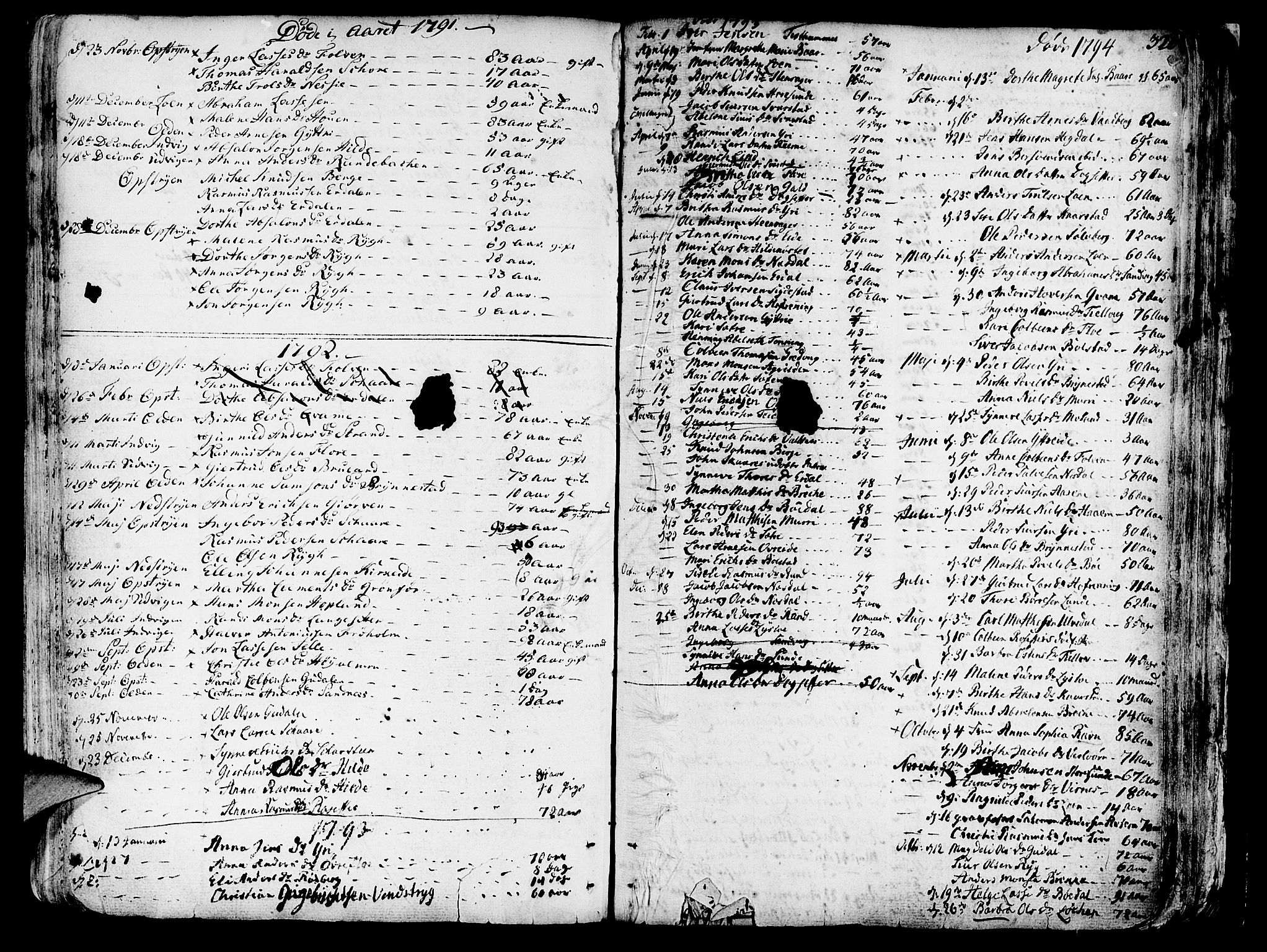 Innvik sokneprestembete, AV/SAB-A-80501: Parish register (official) no. A 1, 1750-1816, p. 320