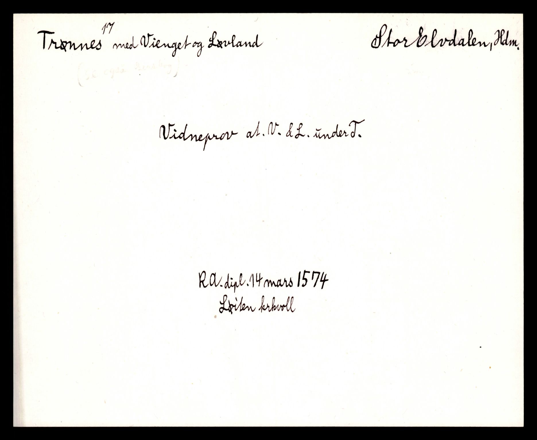 Riksarkivets diplomsamling, AV/RA-EA-5965/F35/F35e/L0008: Registreringssedler Hedmark 2, 1400-1700, p. 347