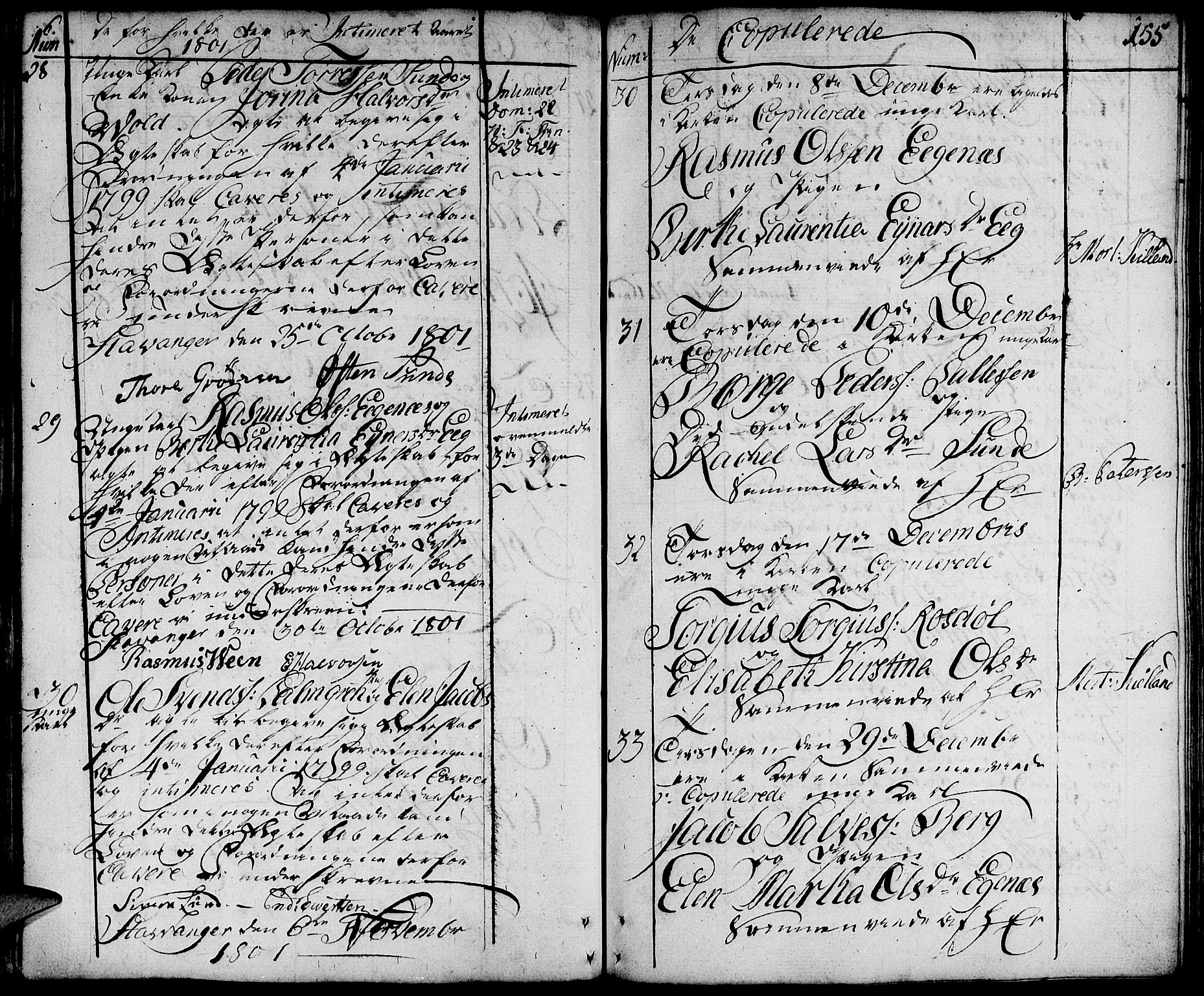 Domkirken sokneprestkontor, AV/SAST-A-101812/001/30/30BA/L0006: Parish register (official) no. A 6, 1783-1815, p. 155