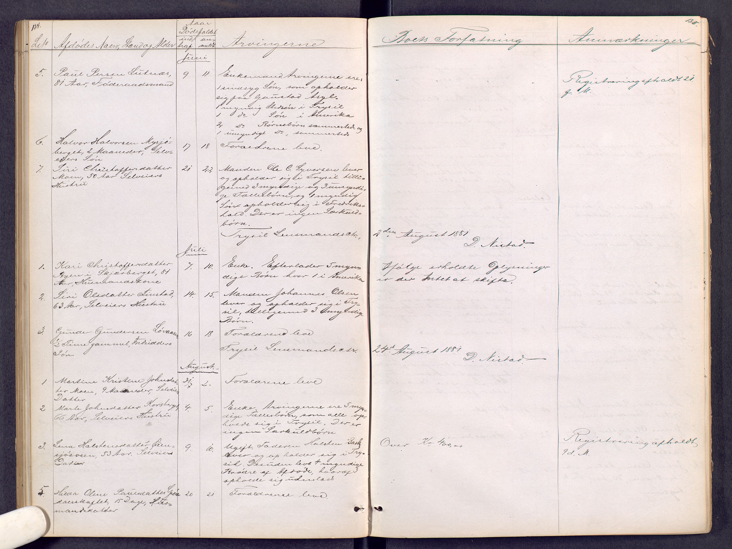 Sør-Østerdal sorenskriveri, AV/SAH-TING-018/J/Jg/L0007: Dødsfallsjournal, 1870-1886, p. 134-135