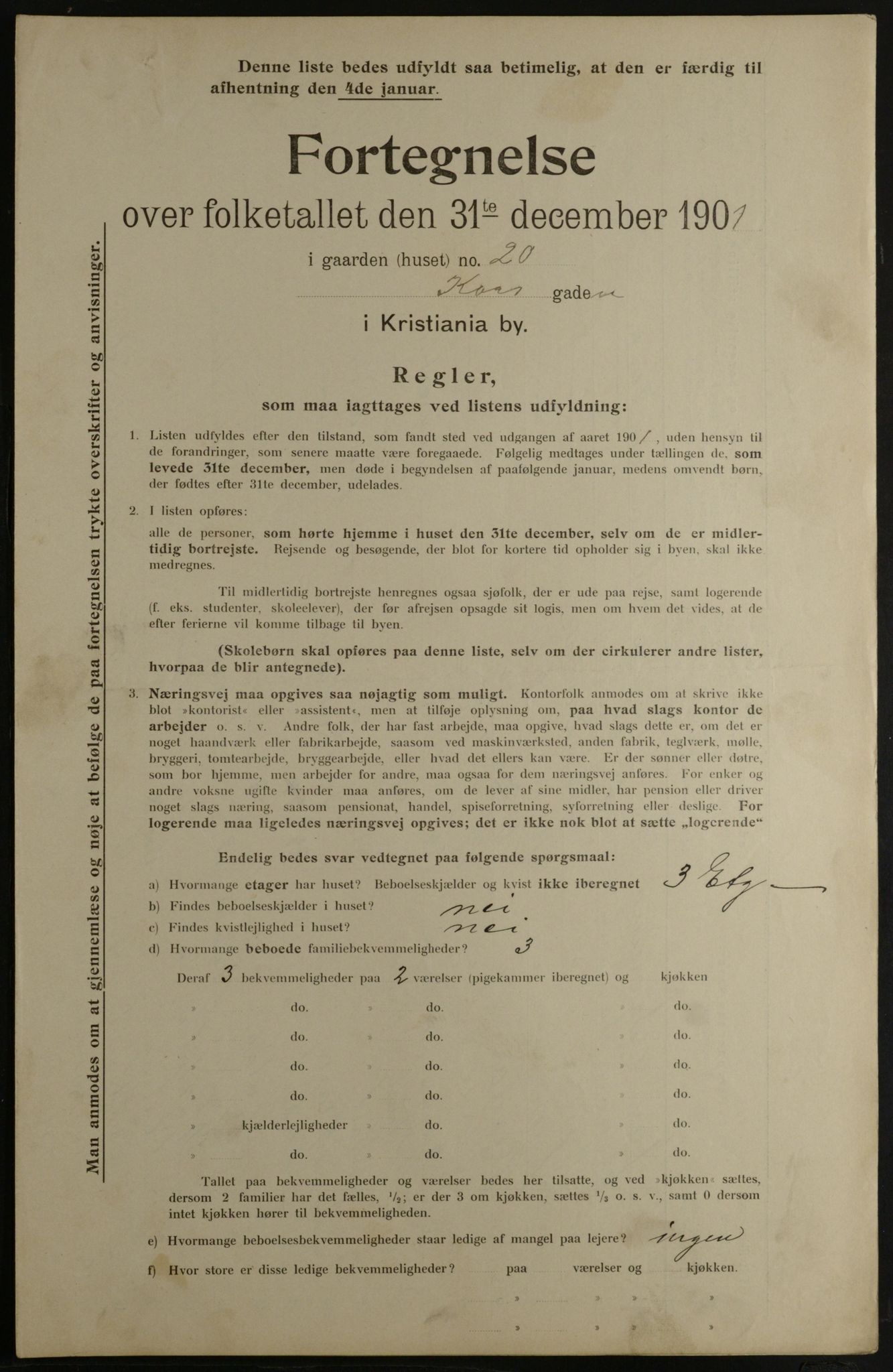 OBA, Municipal Census 1901 for Kristiania, 1901, p. 8251