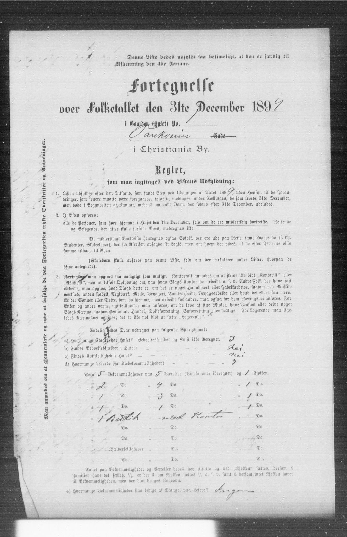 OBA, Municipal Census 1899 for Kristiania, 1899, p. 10125