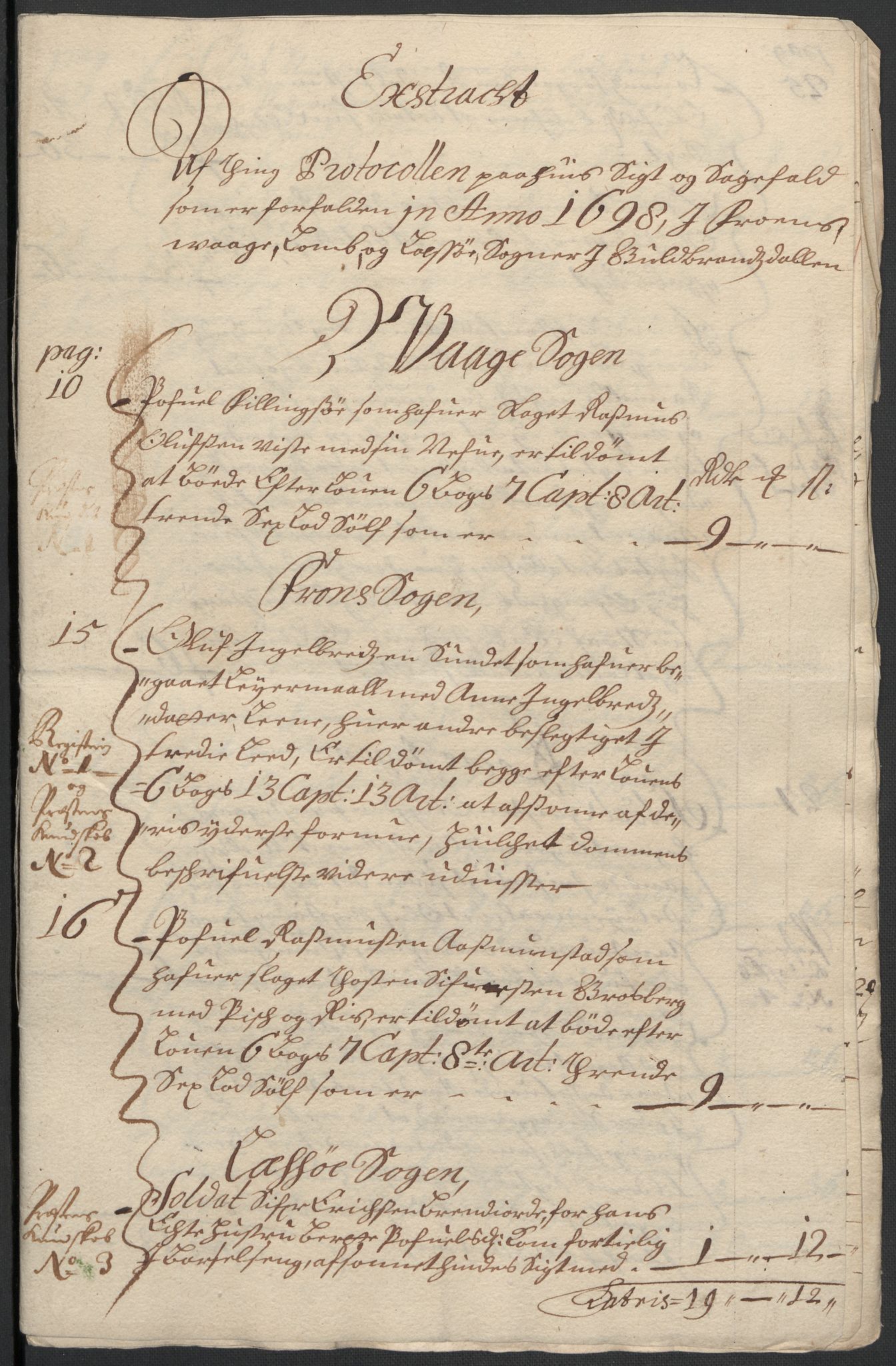 Rentekammeret inntil 1814, Reviderte regnskaper, Fogderegnskap, AV/RA-EA-4092/R17/L1171: Fogderegnskap Gudbrandsdal, 1698, p. 60