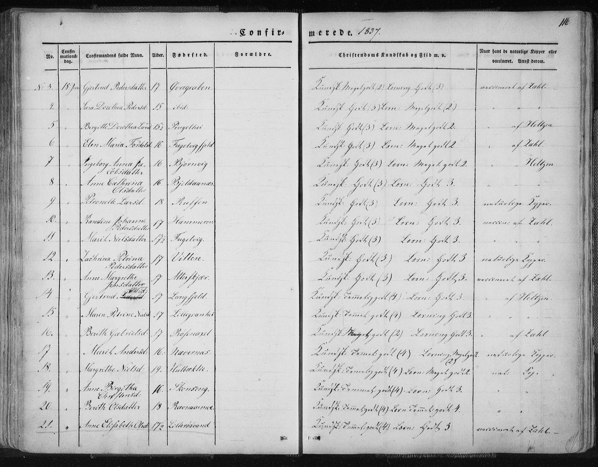 Ministerialprotokoller, klokkerbøker og fødselsregistre - Nordland, SAT/A-1459/827/L0390: Parish register (official) no. 827A02, 1826-1841, p. 116