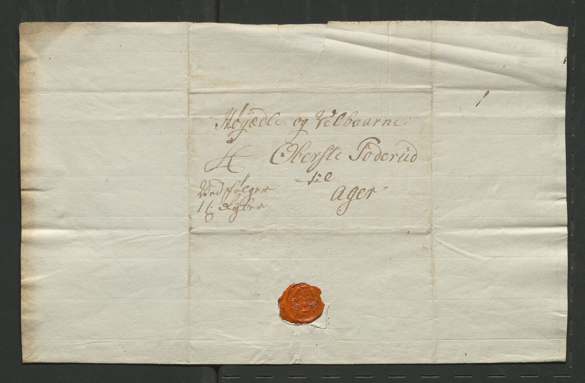 Åker i Vang, Hedmark, og familien Todderud, AV/SAH-ARK-010/J/Jc/L0003: Korrespondanse, 1763-1795, p. 320