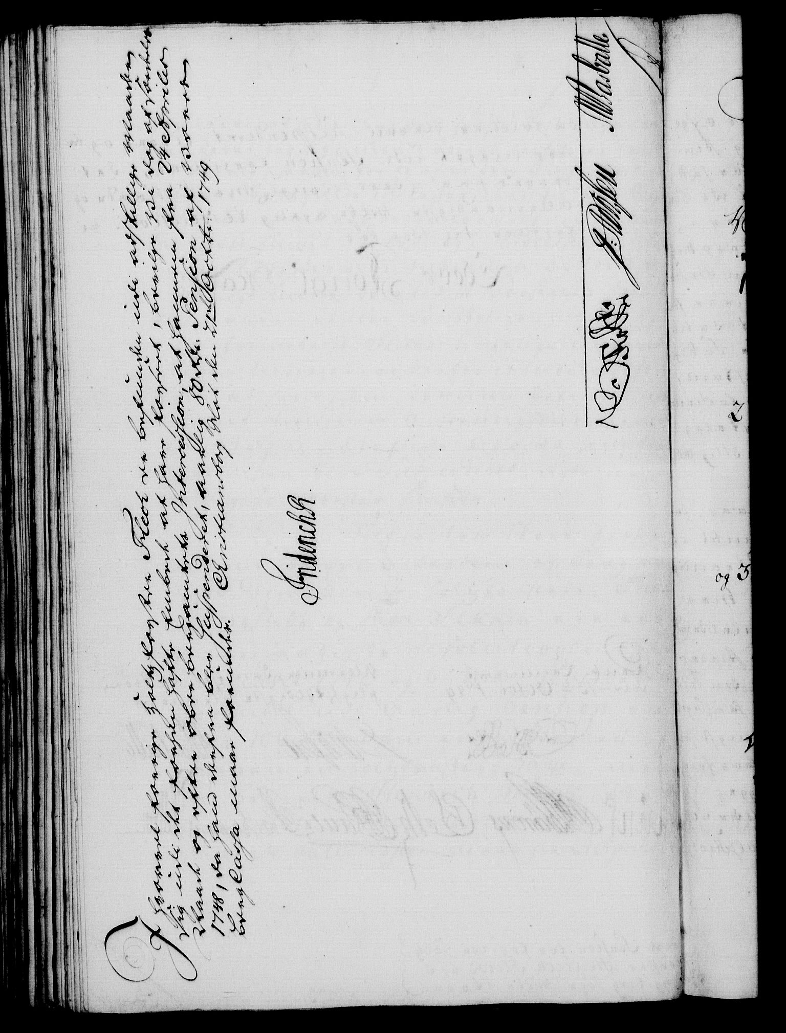 Rentekammeret, Kammerkanselliet, RA/EA-3111/G/Gf/Gfa/L0031: Norsk relasjons- og resolusjonsprotokoll (merket RK 52.31), 1749, p. 531