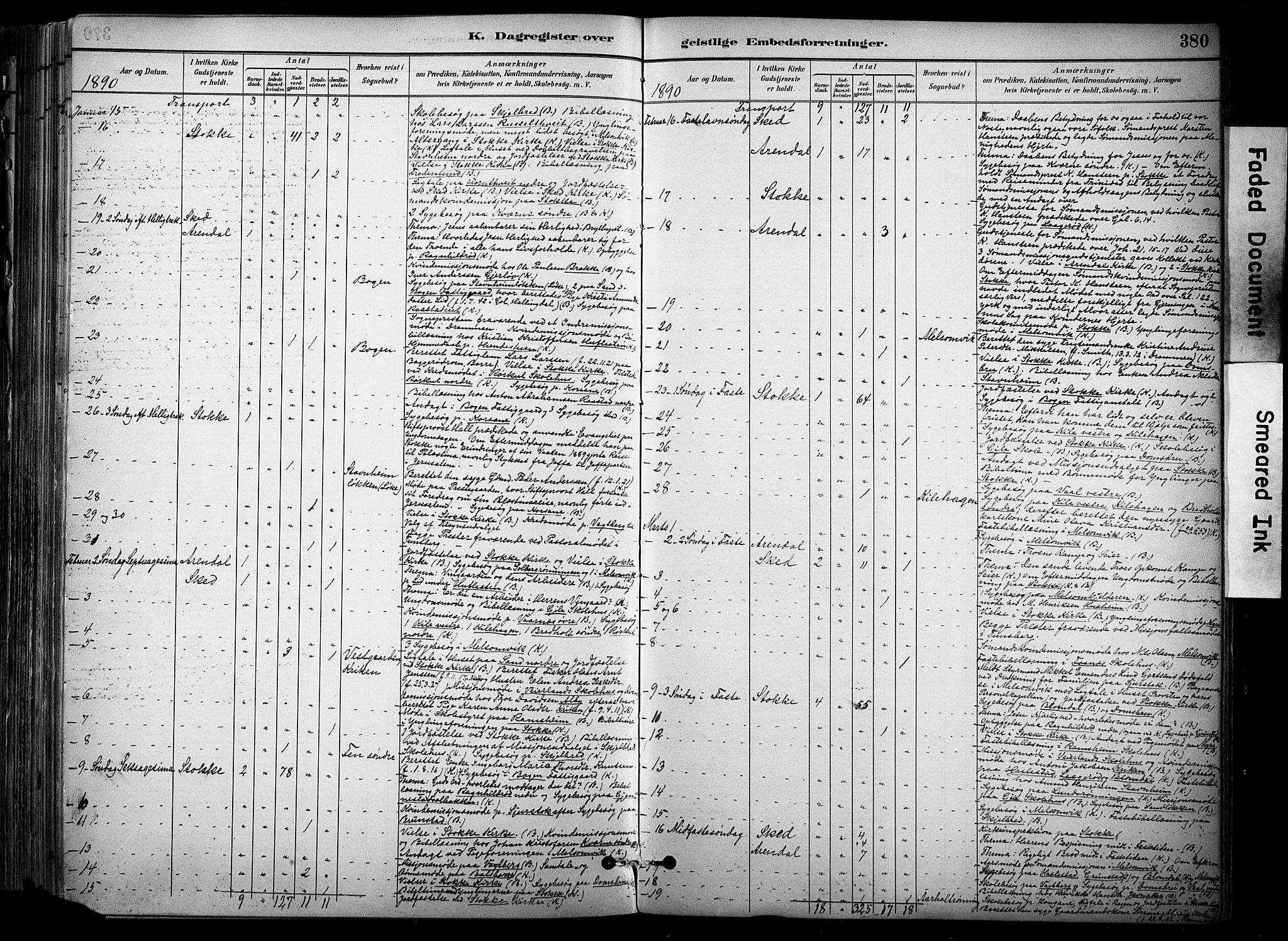 Stokke kirkebøker, AV/SAKO-A-320/F/Fa/L0010: Parish register (official) no. I 10, 1884-1903, p. 380