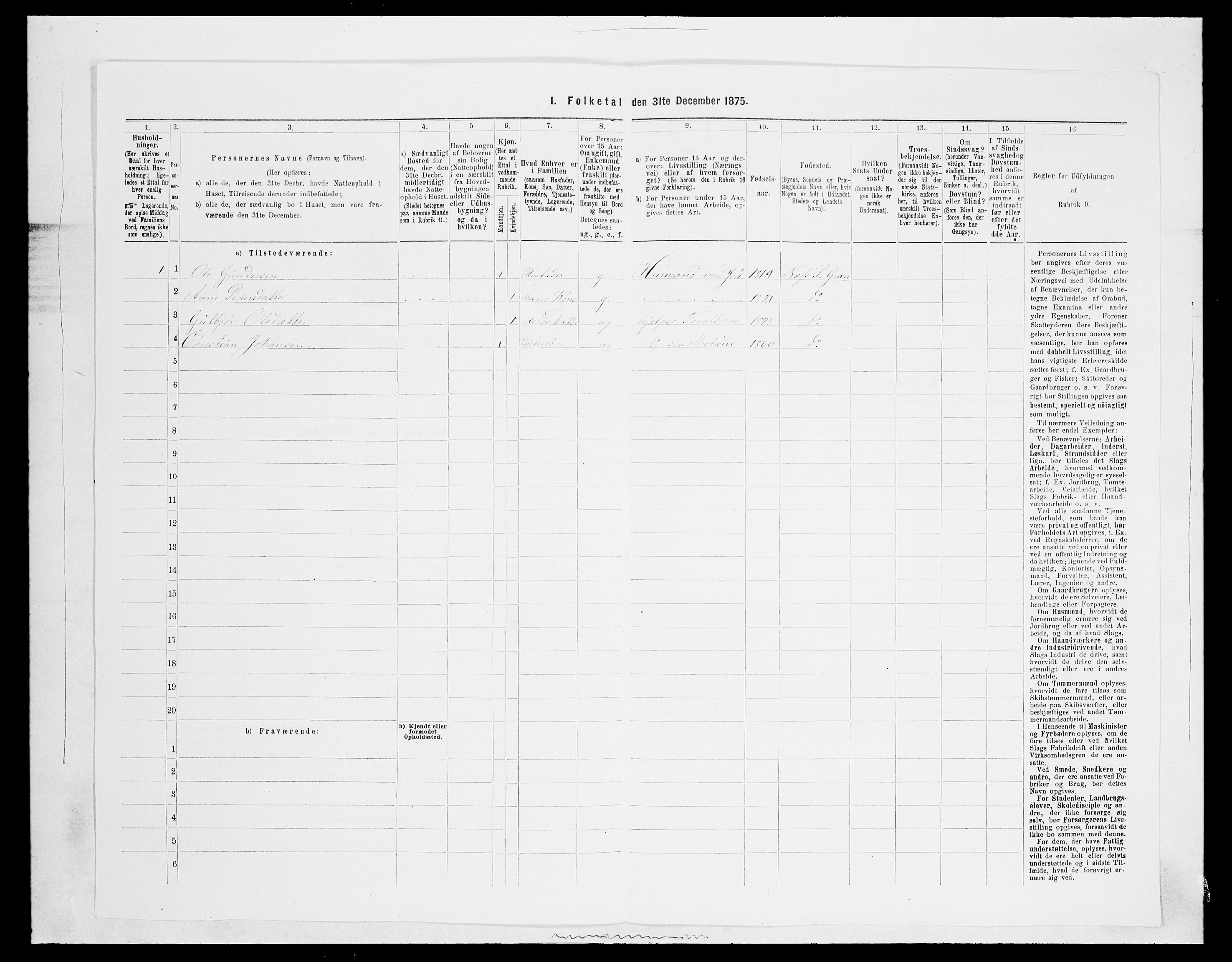 SAH, 1875 census for 0534P Gran, 1875, p. 445