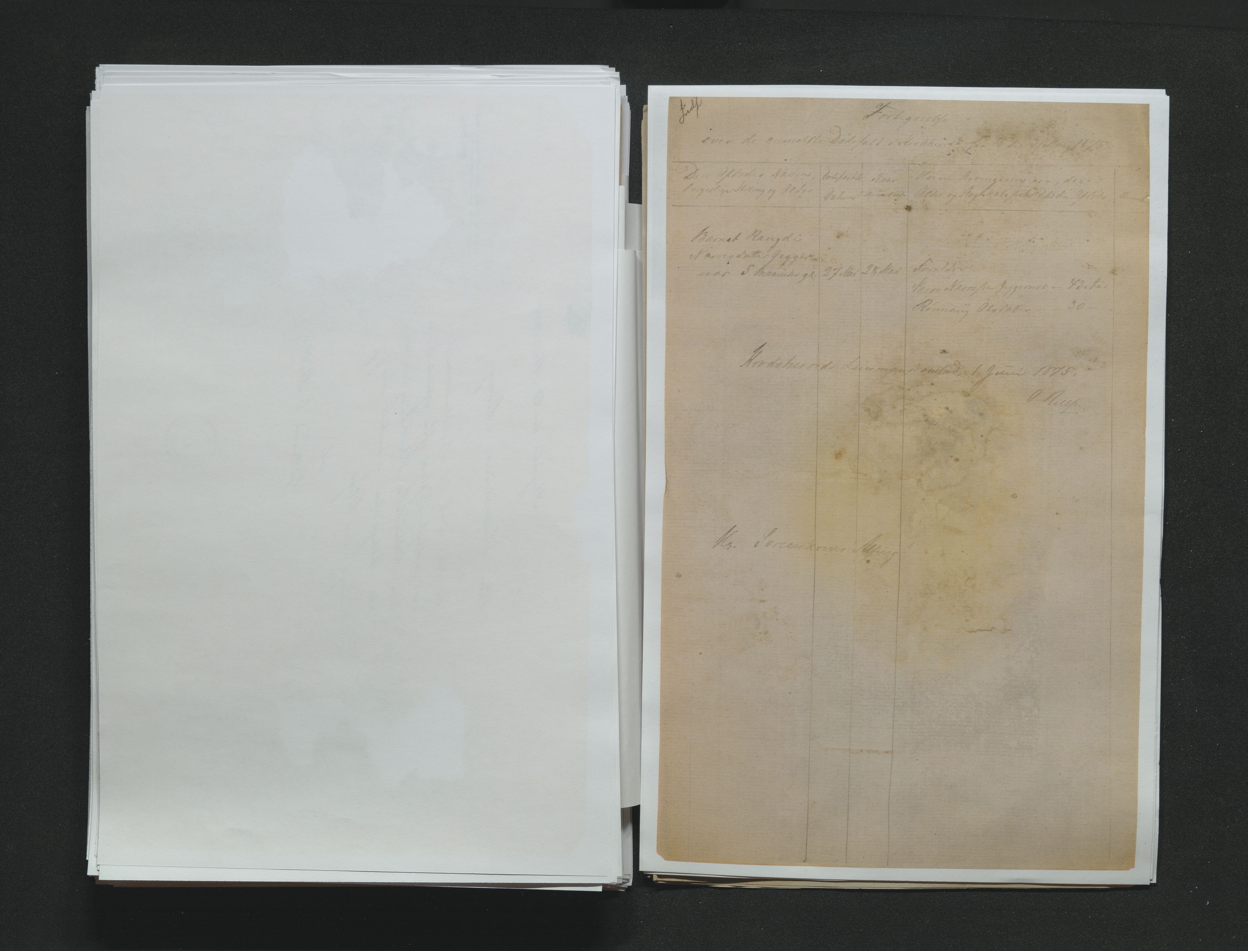 Eiker, Modum og Sigdal sorenskriveri, AV/SAKO-A-123/H/Ha/Hab/L0014: Dødsfallsmeldinger, 1874-1877, p. 337