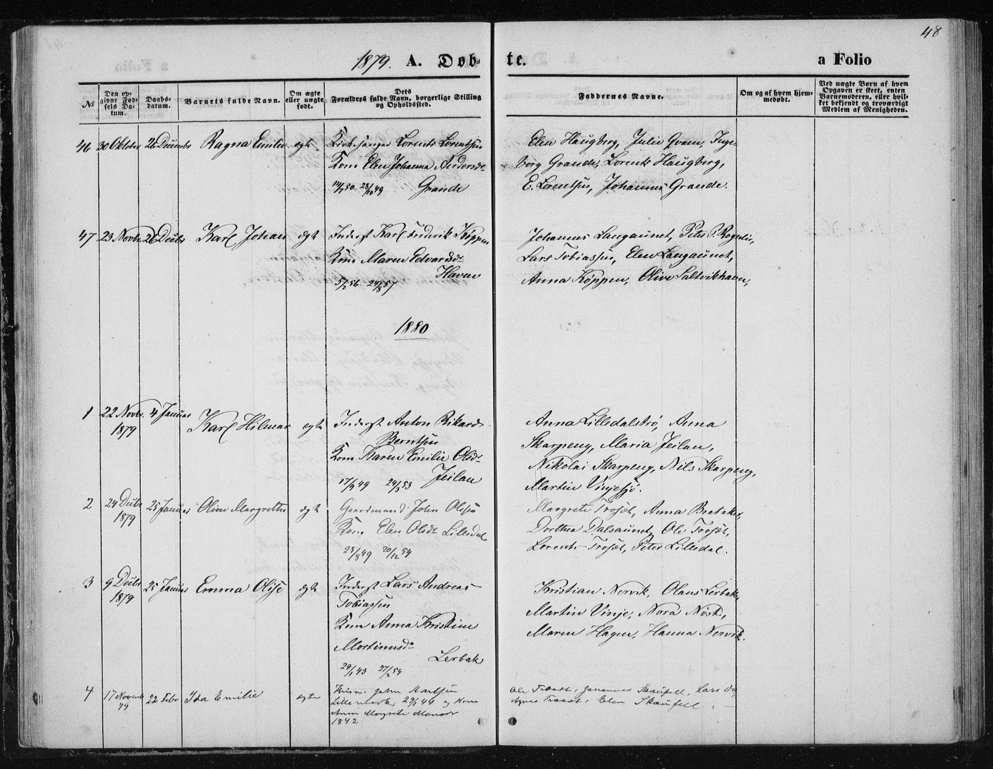 Ministerialprotokoller, klokkerbøker og fødselsregistre - Nord-Trøndelag, SAT/A-1458/733/L0324: Parish register (official) no. 733A03, 1870-1883, p. 48