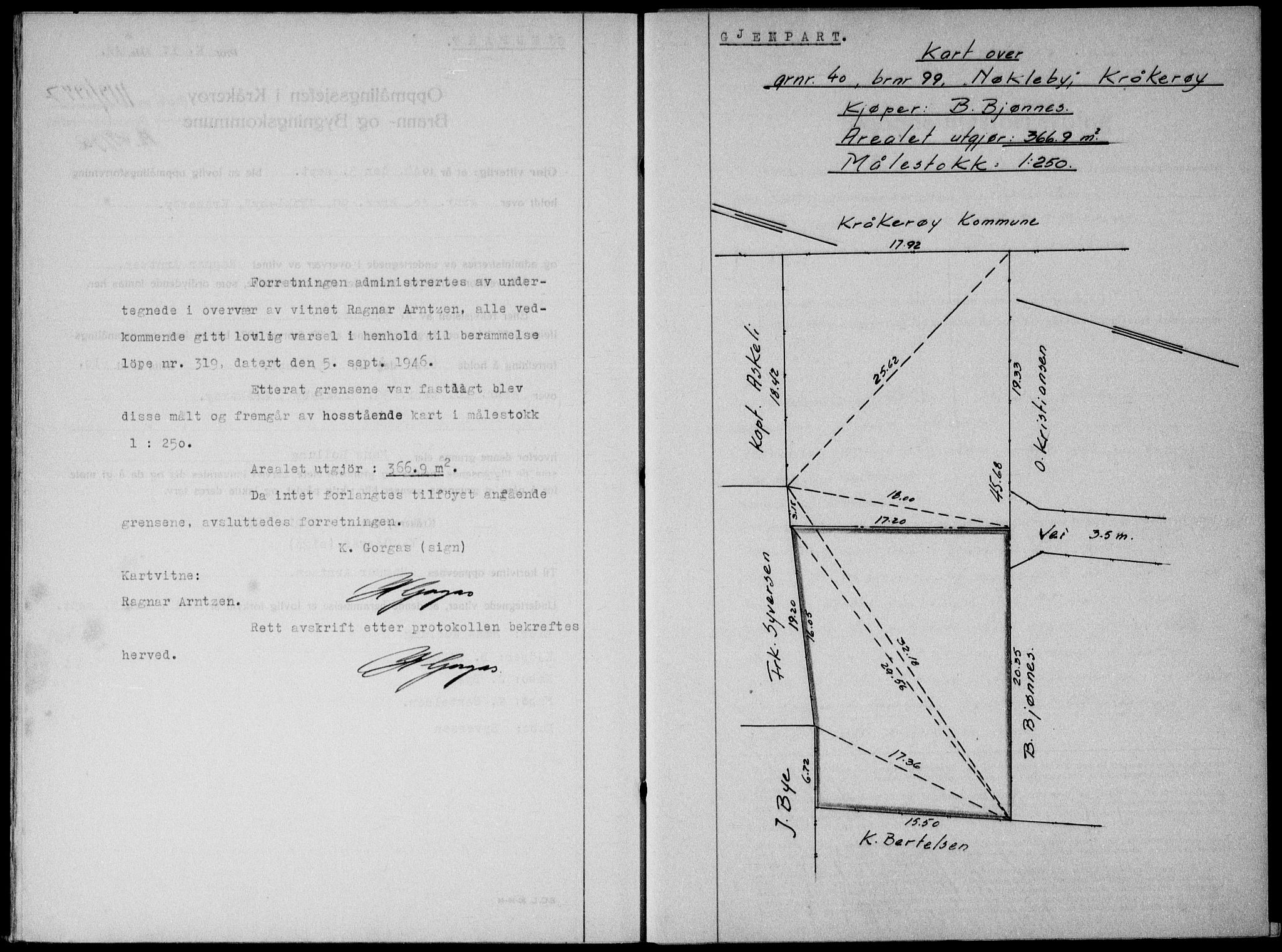 Onsøy sorenskriveri, SAO/A-10474/G/Ga/Gab/L0019b: Mortgage book no. II A-19 B, 1947-1947, Diary no: : 1119/1947