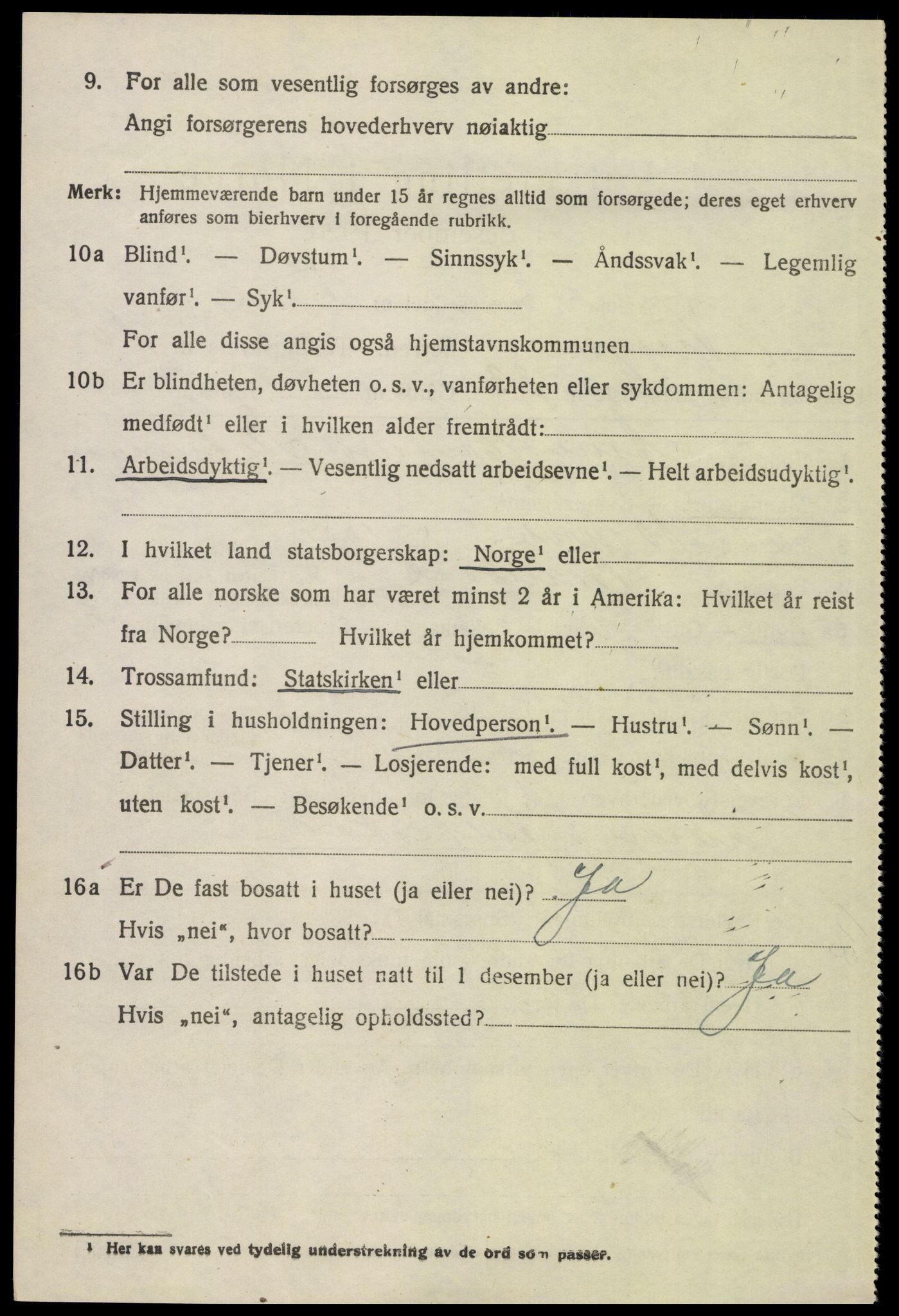 SAH, 1920 census for Vinger, 1920, p. 8917