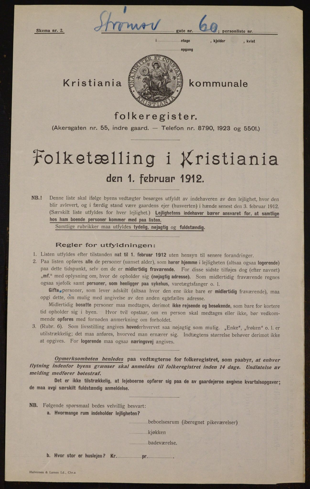 OBA, Municipal Census 1912 for Kristiania, 1912, p. 104447