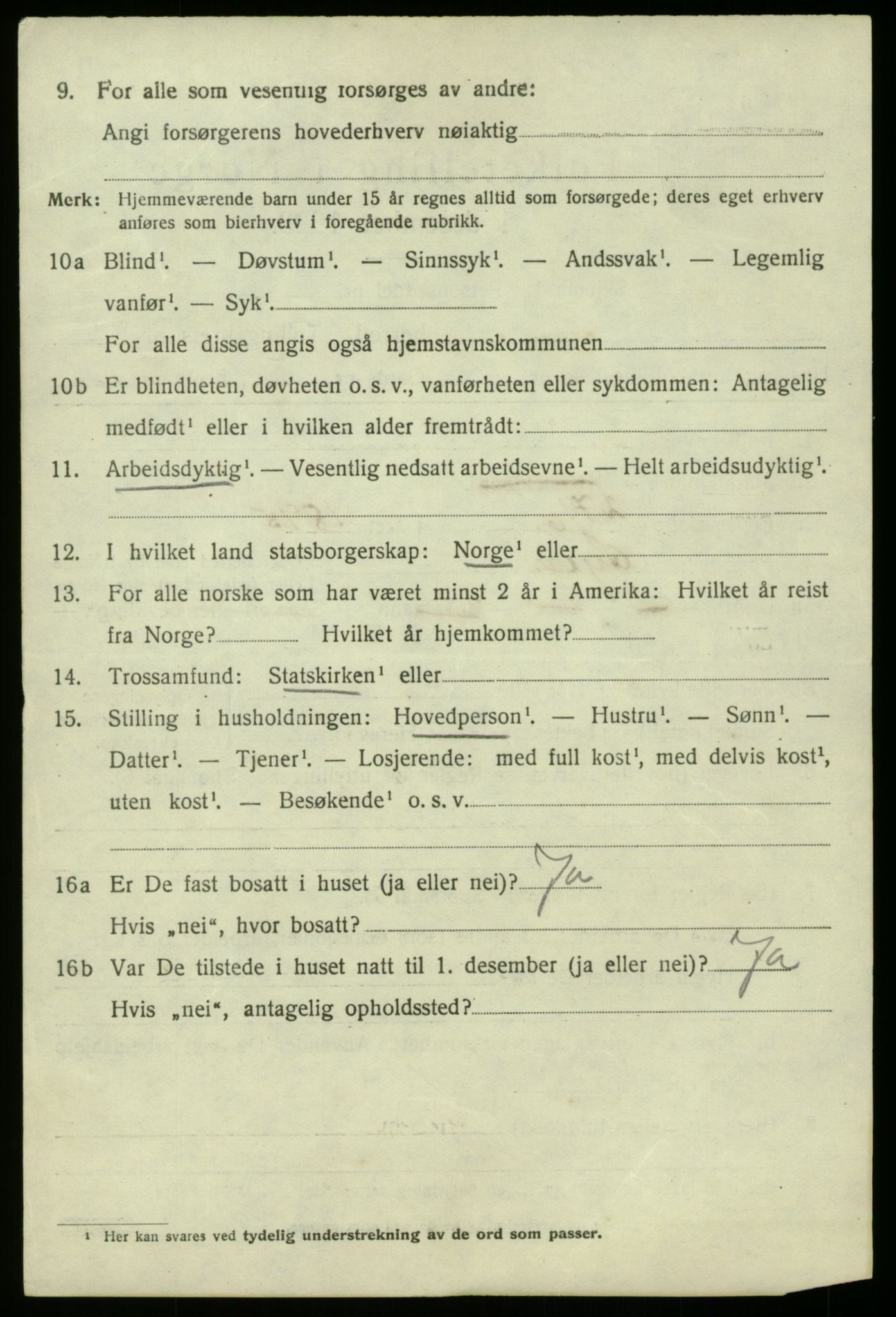 SAB, 1920 census for Fana, 1920, p. 16600