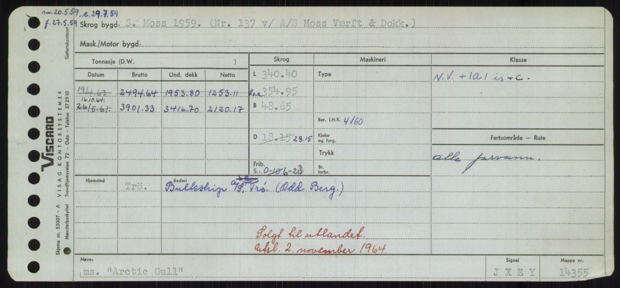 Sjøfartsdirektoratet med forløpere, Skipsmålingen, RA/S-1627/H/Hd/L0002: Fartøy, Apa-Axe, p. 45