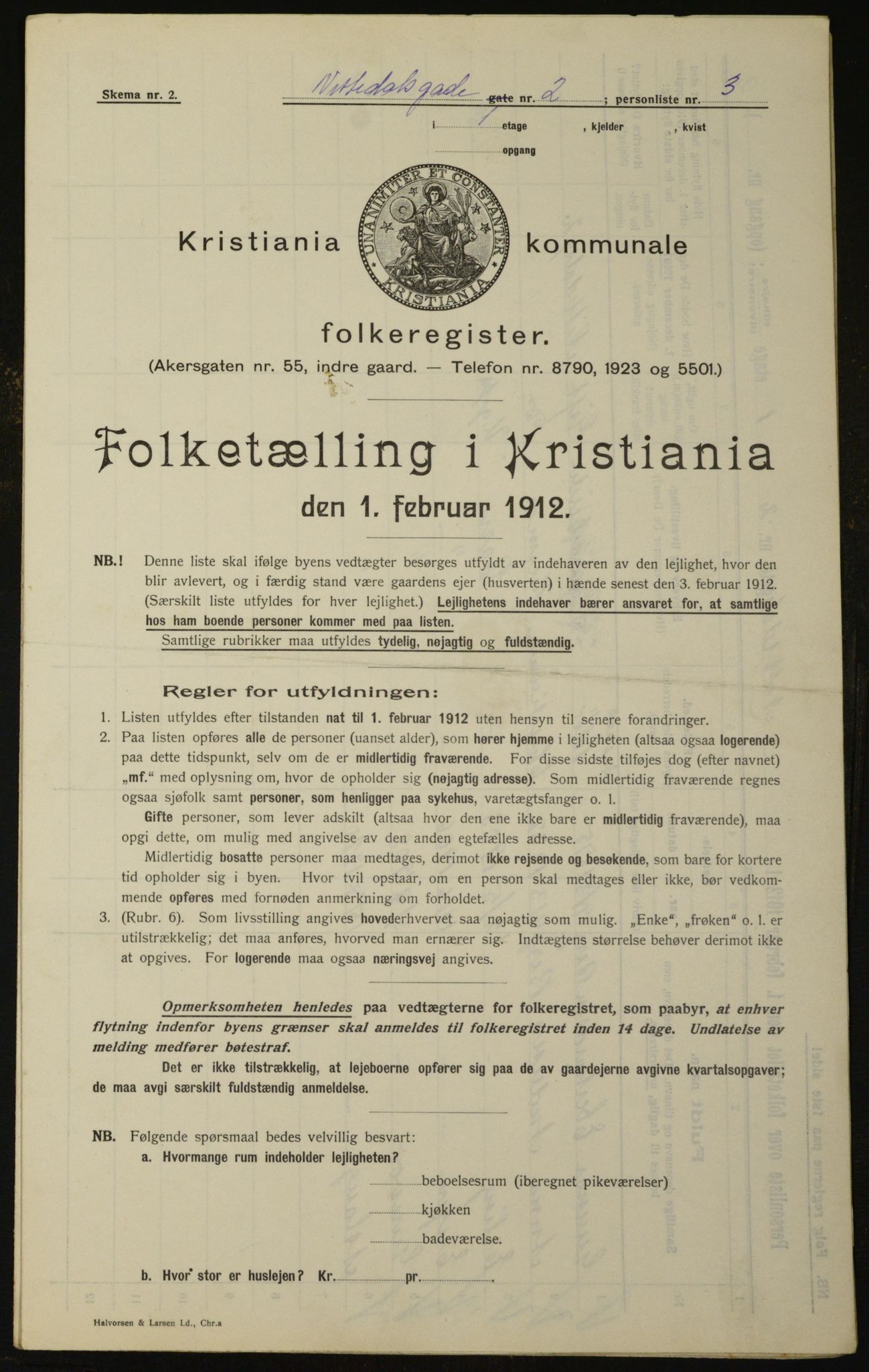 OBA, Municipal Census 1912 for Kristiania, 1912, p. 71790