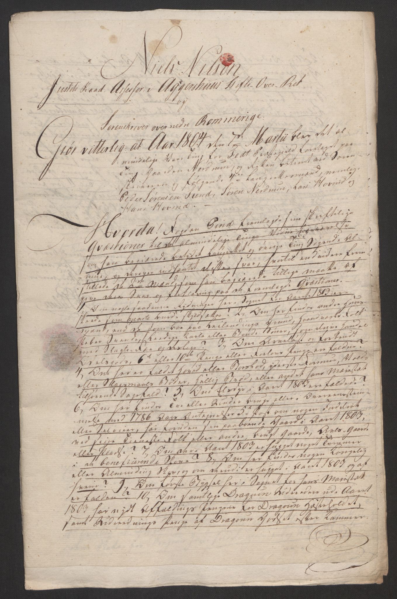 Rentekammeret inntil 1814, Reviderte regnskaper, Fogderegnskap, AV/RA-EA-4092/R11/L0679: Fogderegnskap Nedre Romerike, 1803, p. 44