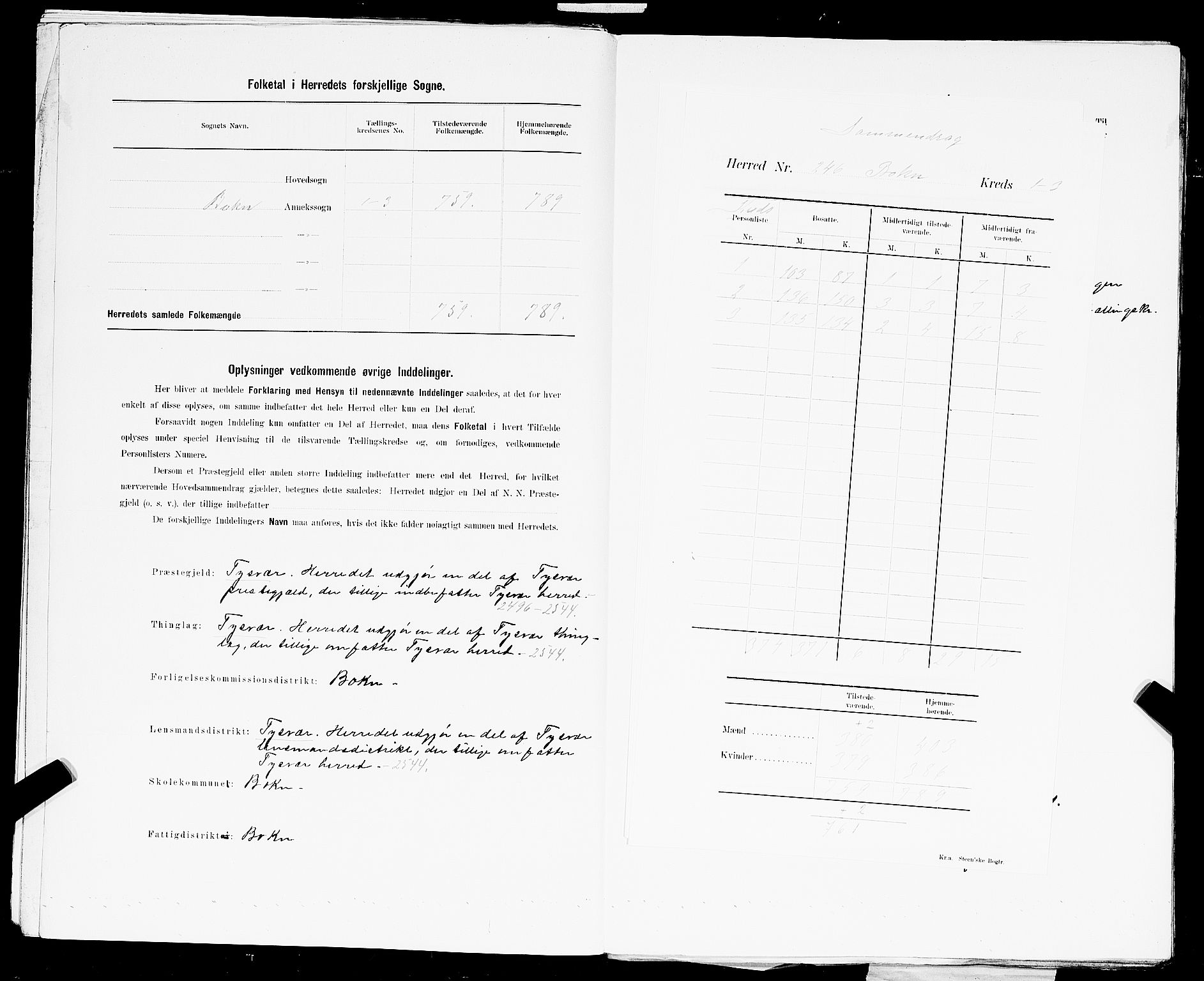 SAST, 1900 census for Bokn, 1900, p. 3