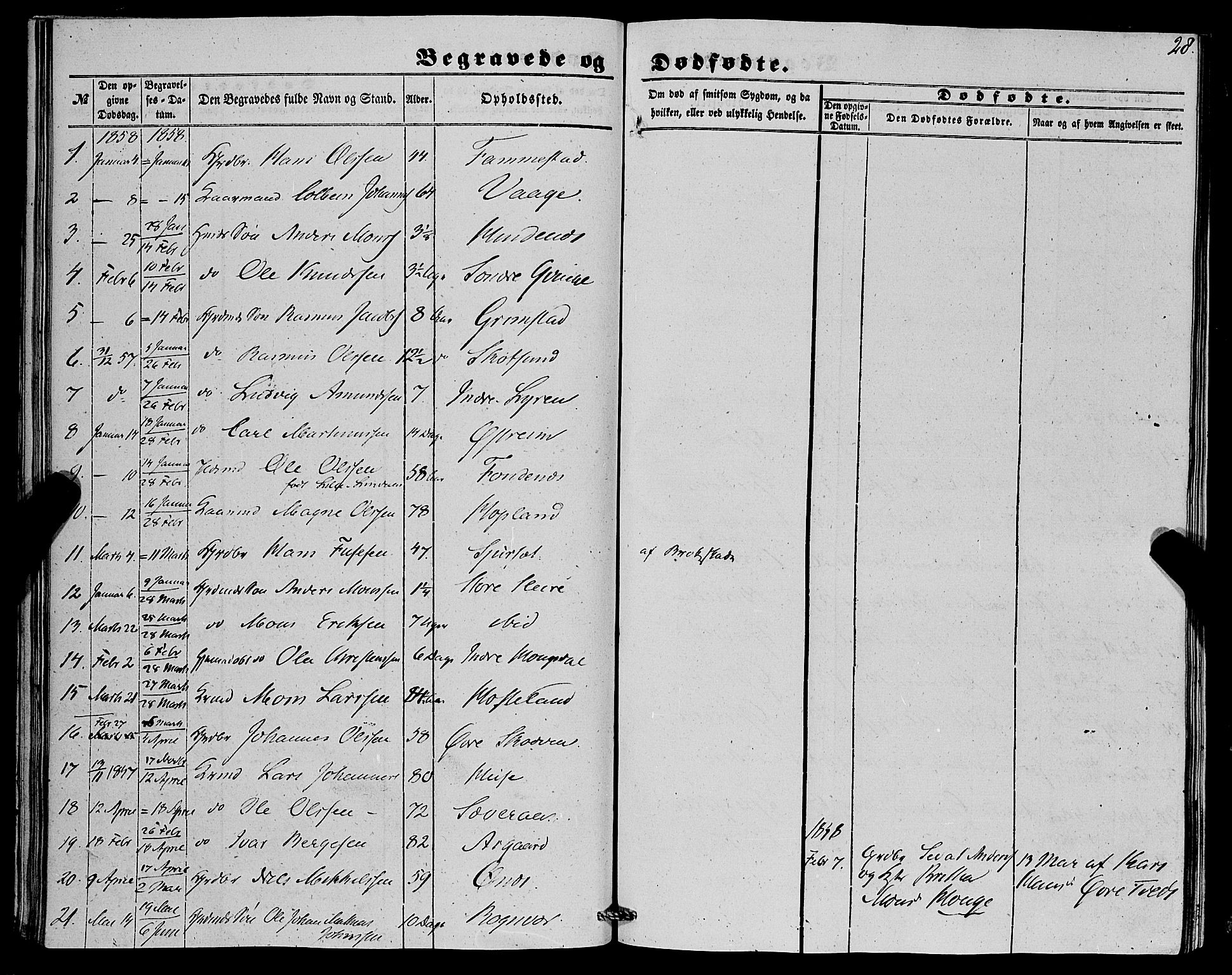 Lindås Sokneprestembete, SAB/A-76701/H/Haa: Parish register (official) no. A 15, 1848-1862, p. 28