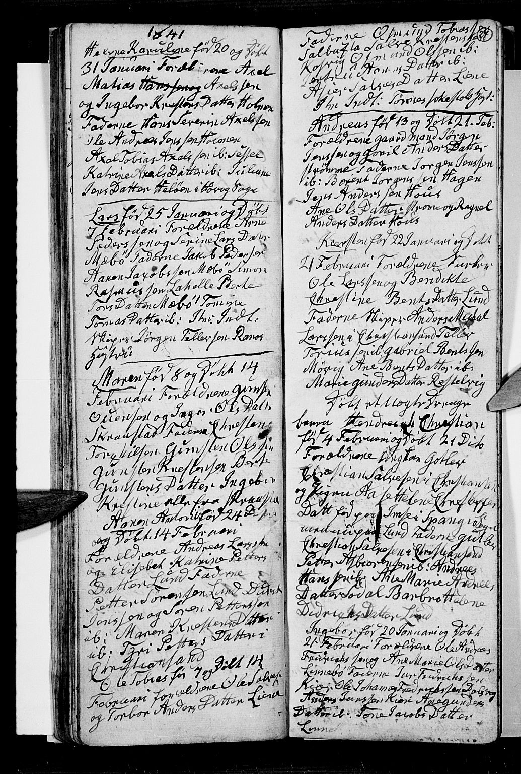 Oddernes sokneprestkontor, SAK/1111-0033/F/Fb/Fba/L0004: Parish register (copy) no. B 4, 1837-1846, p. 24