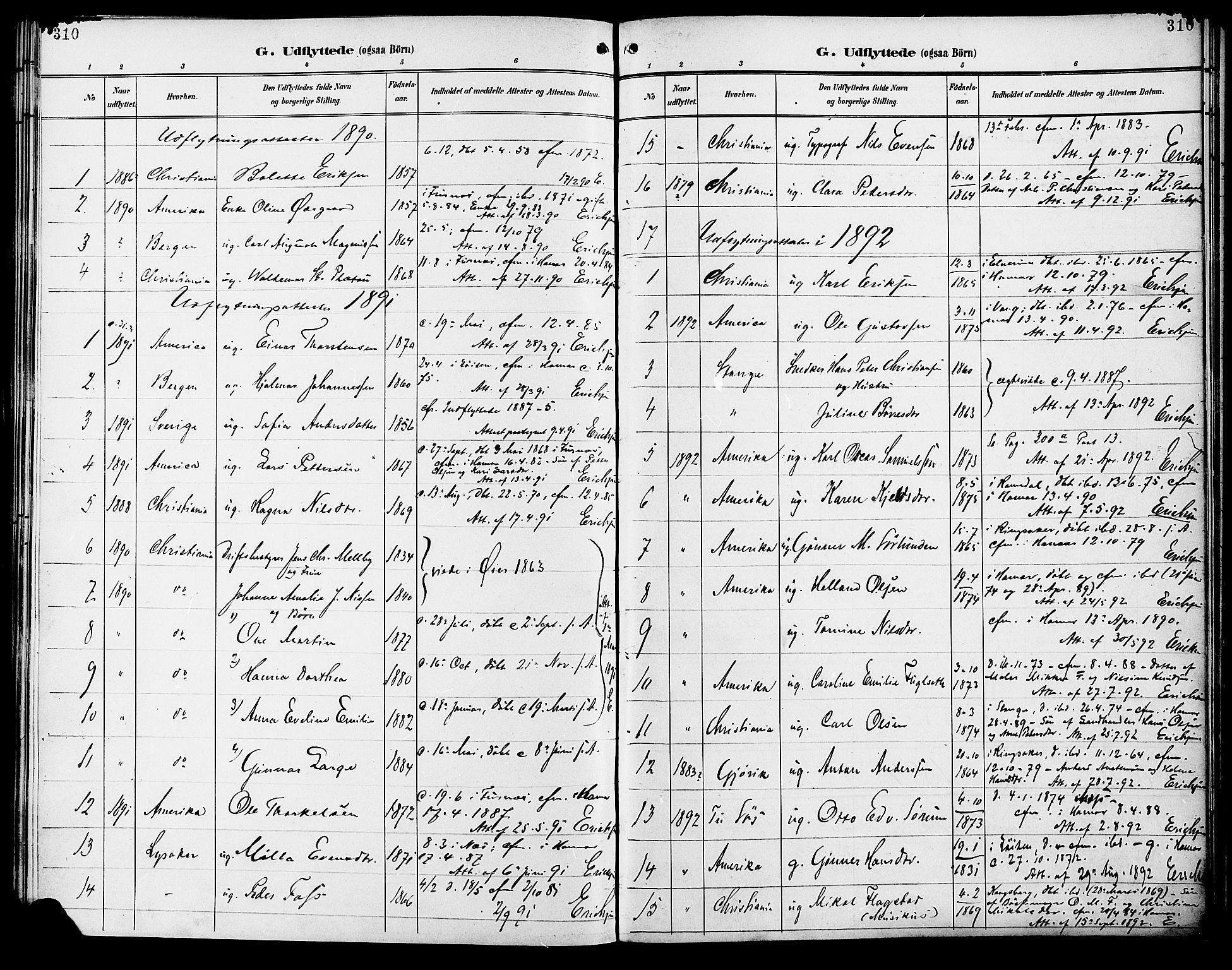 Vang prestekontor, Hedmark, AV/SAH-PREST-008/H/Ha/Haa/L0017: Parish register (official) no. 17, 1890-1899, p. 310