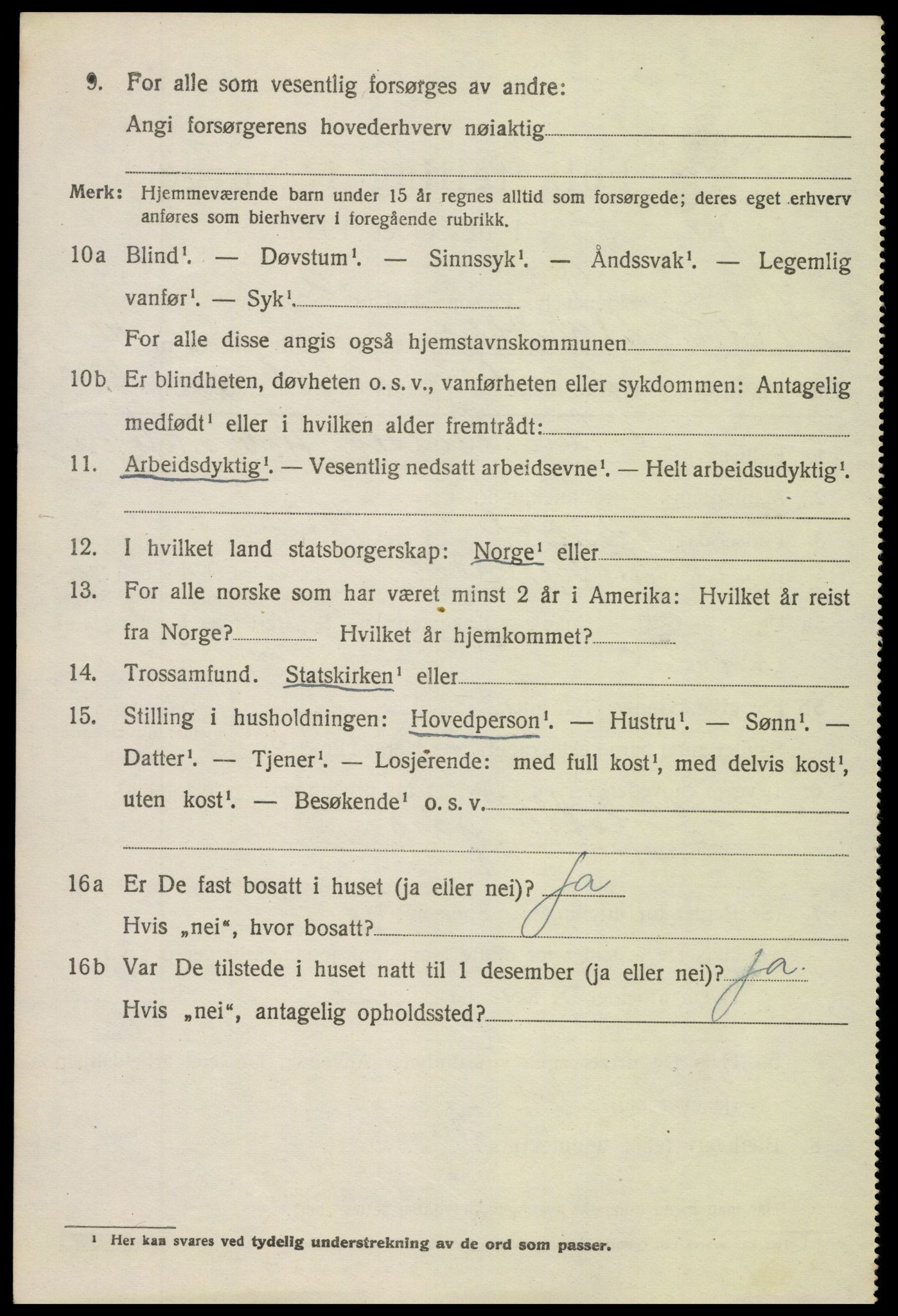 SAH, 1920 census for Nord-Aurdal, 1920, p. 10987