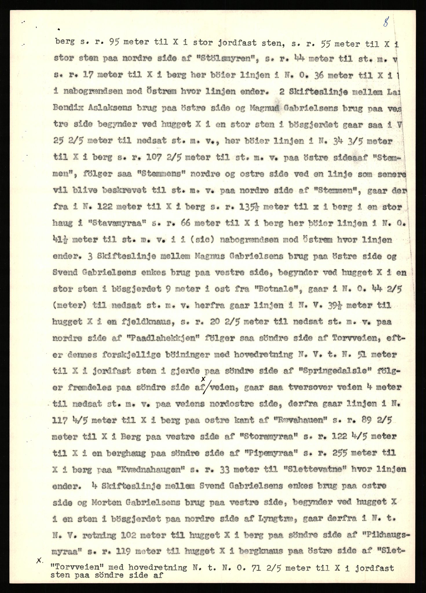 Statsarkivet i Stavanger, AV/SAST-A-101971/03/Y/Yj/L0058: Avskrifter sortert etter gårdsnavn: Meling i Håland - Mjølsnes øvre, 1750-1930, p. 356