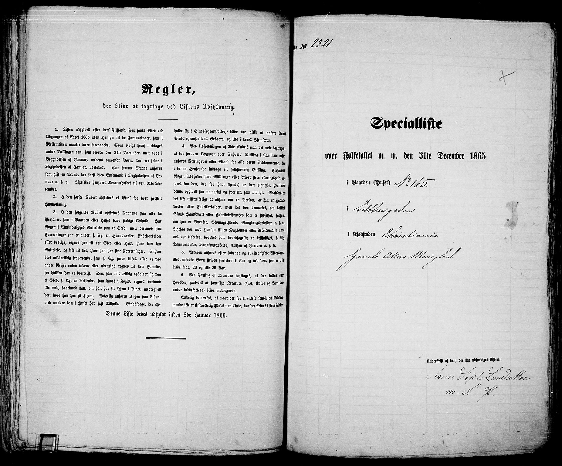 RA, 1865 census for Kristiania, 1865, p. 5170