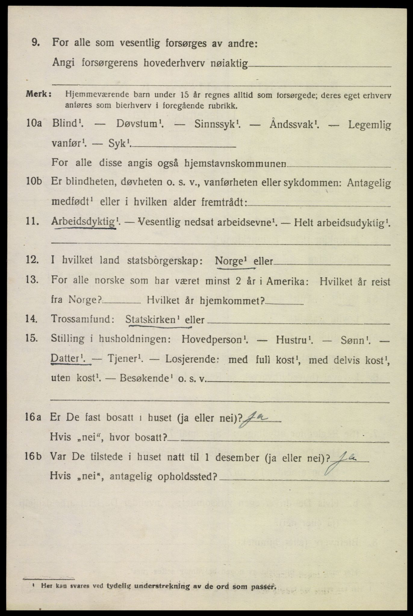 SAK, 1920 census for Greipstad, 1920, p. 1863