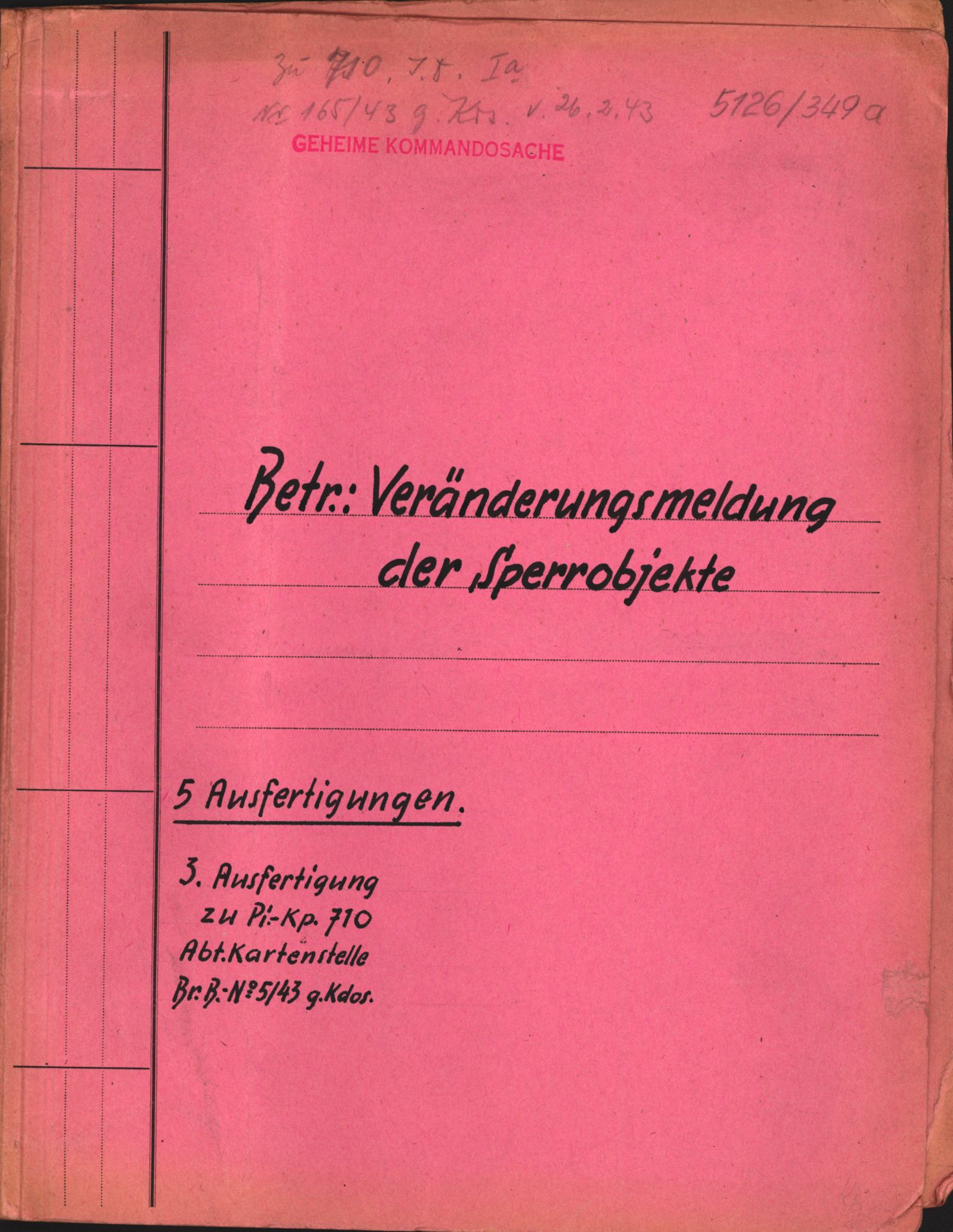 Forsvarets Overkommando. 2 kontor. Arkiv 11.4. Spredte tyske arkivsaker, AV/RA-RAFA-7031/D/Dar/Darc/L0031: Tysk marine og marineartilleri, 1940-1943, p. 147