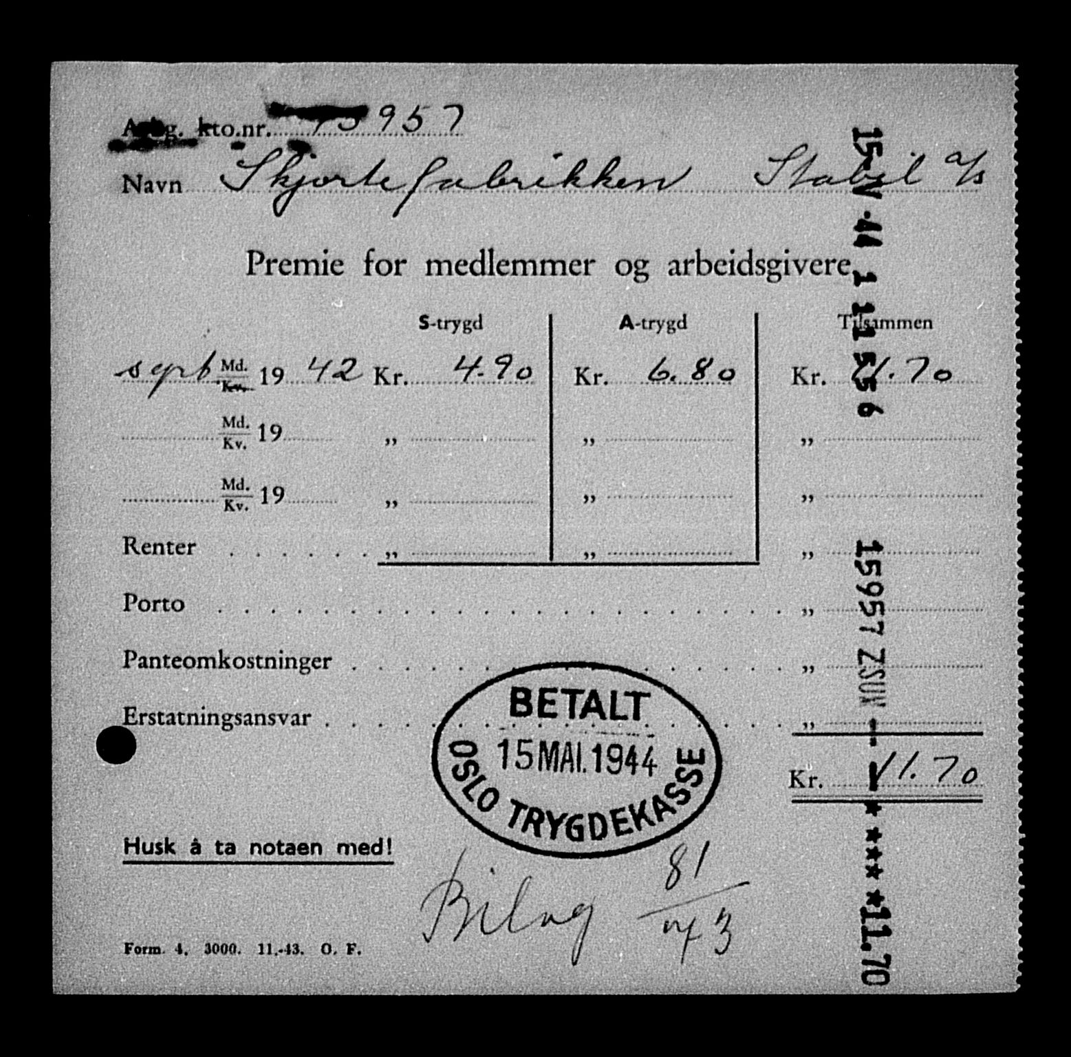 Justisdepartementet, Tilbakeføringskontoret for inndratte formuer, RA/S-1564/H/Hc/Hcc/L0926: --, 1945-1947, p. 499