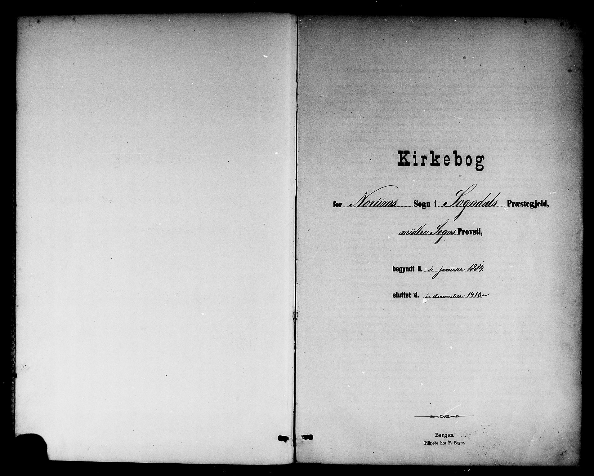 Sogndal sokneprestembete, SAB/A-81301/H/Hab/Habc/L0002: Parish register (copy) no. C 2, 1884-1910, p. 2