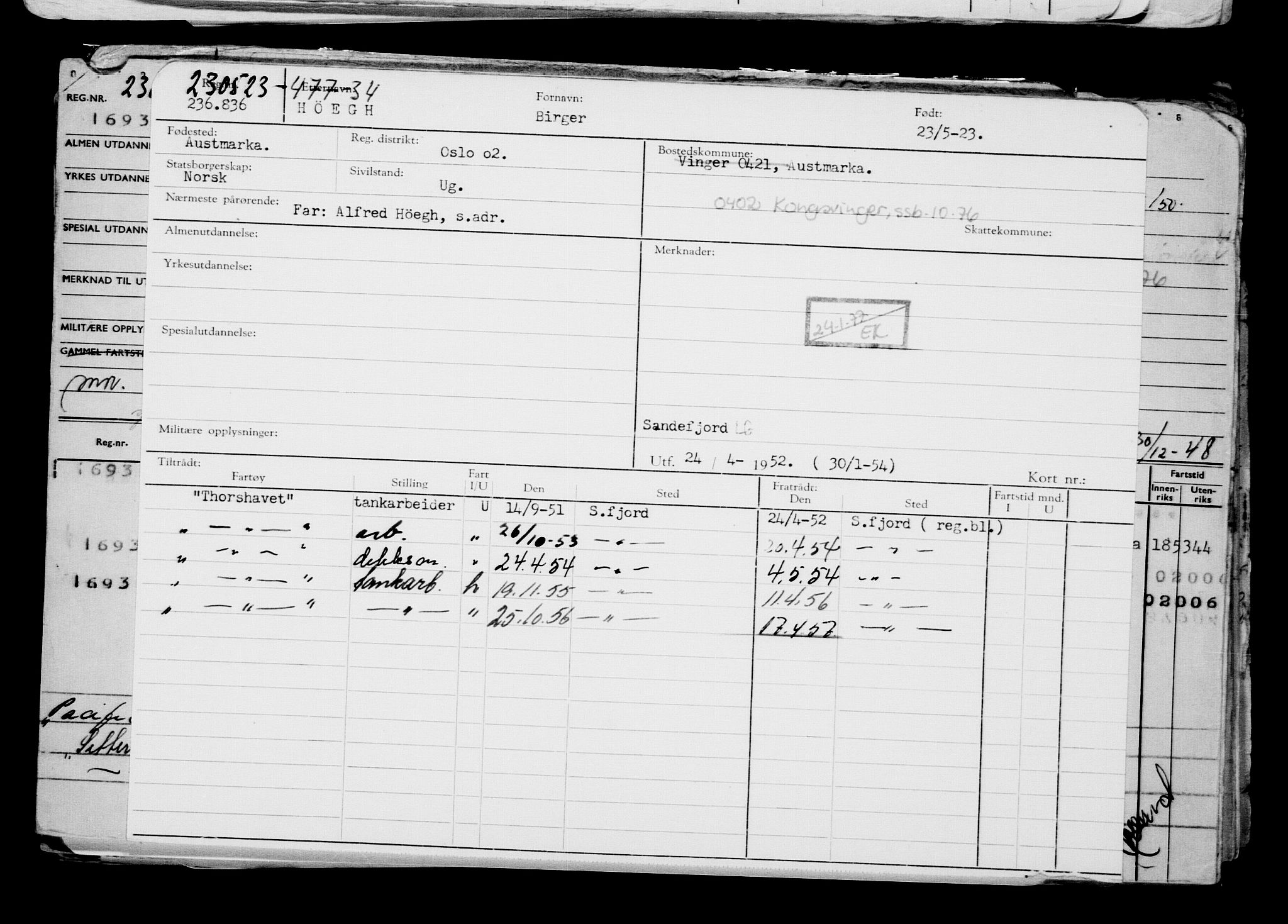 Direktoratet for sjømenn, AV/RA-S-3545/G/Gb/L0219: Hovedkort, 1923, p. 352