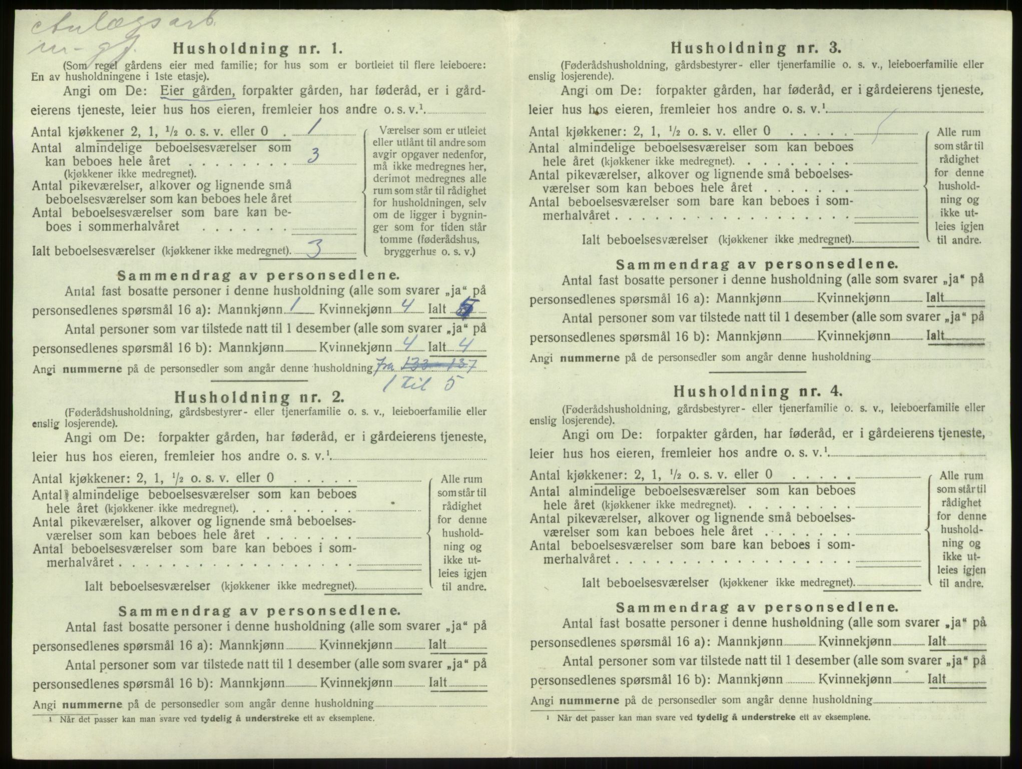 SAB, 1920 census for Bremanger, 1920, p. 934