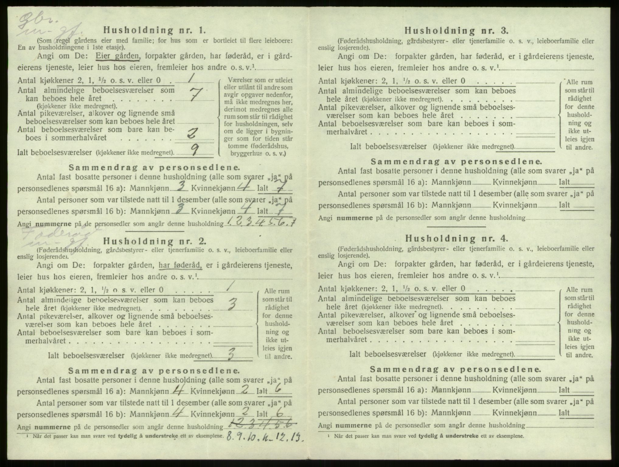 SAB, 1920 census for Kinn, 1920, p. 262