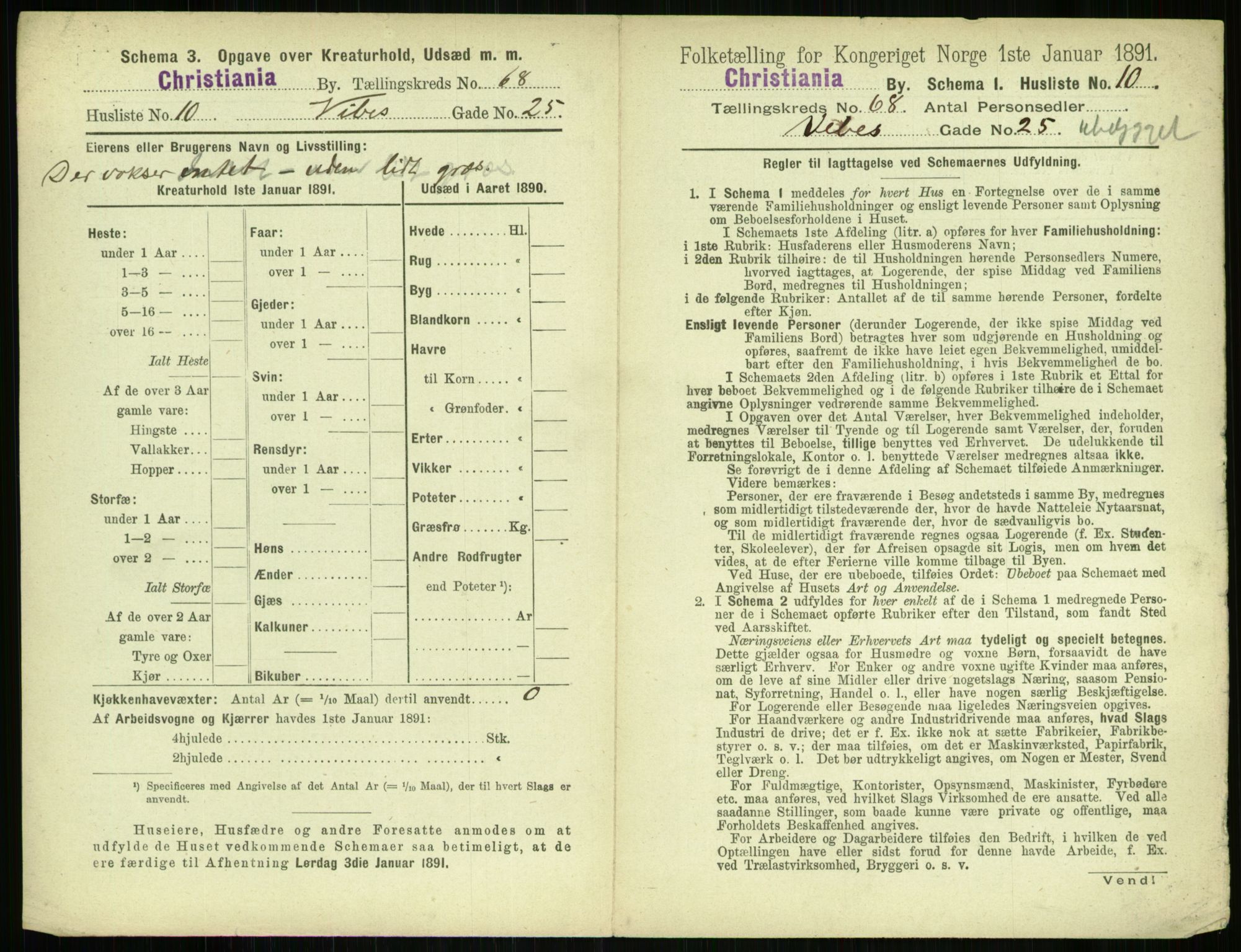 RA, 1891 census for 0301 Kristiania, 1891, p. 37382