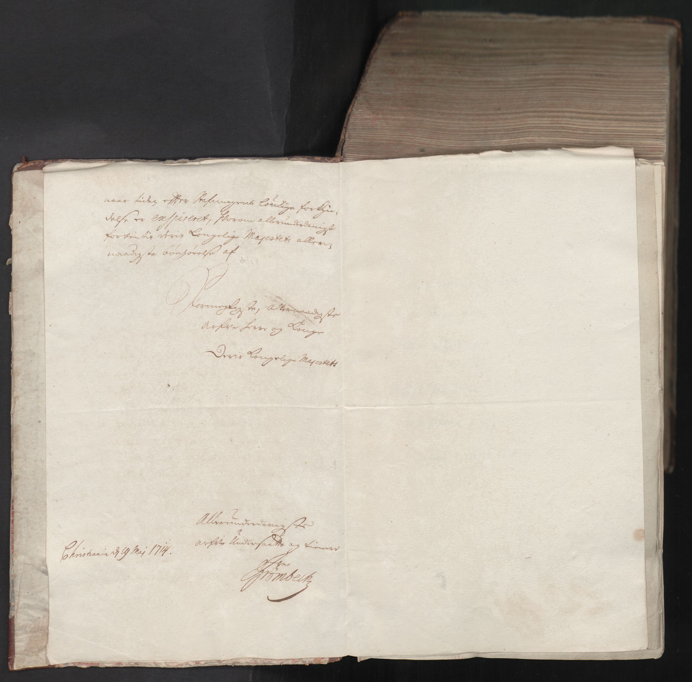 Danske Kanselli, Skapsaker, AV/RA-EA-4061/F/L0092: Skap 16, pakke 2, 1713
